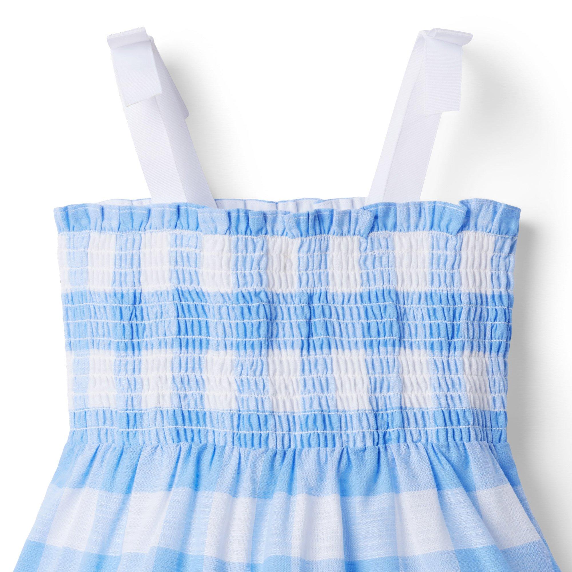 Gingham Smocked Sundress image number 3
