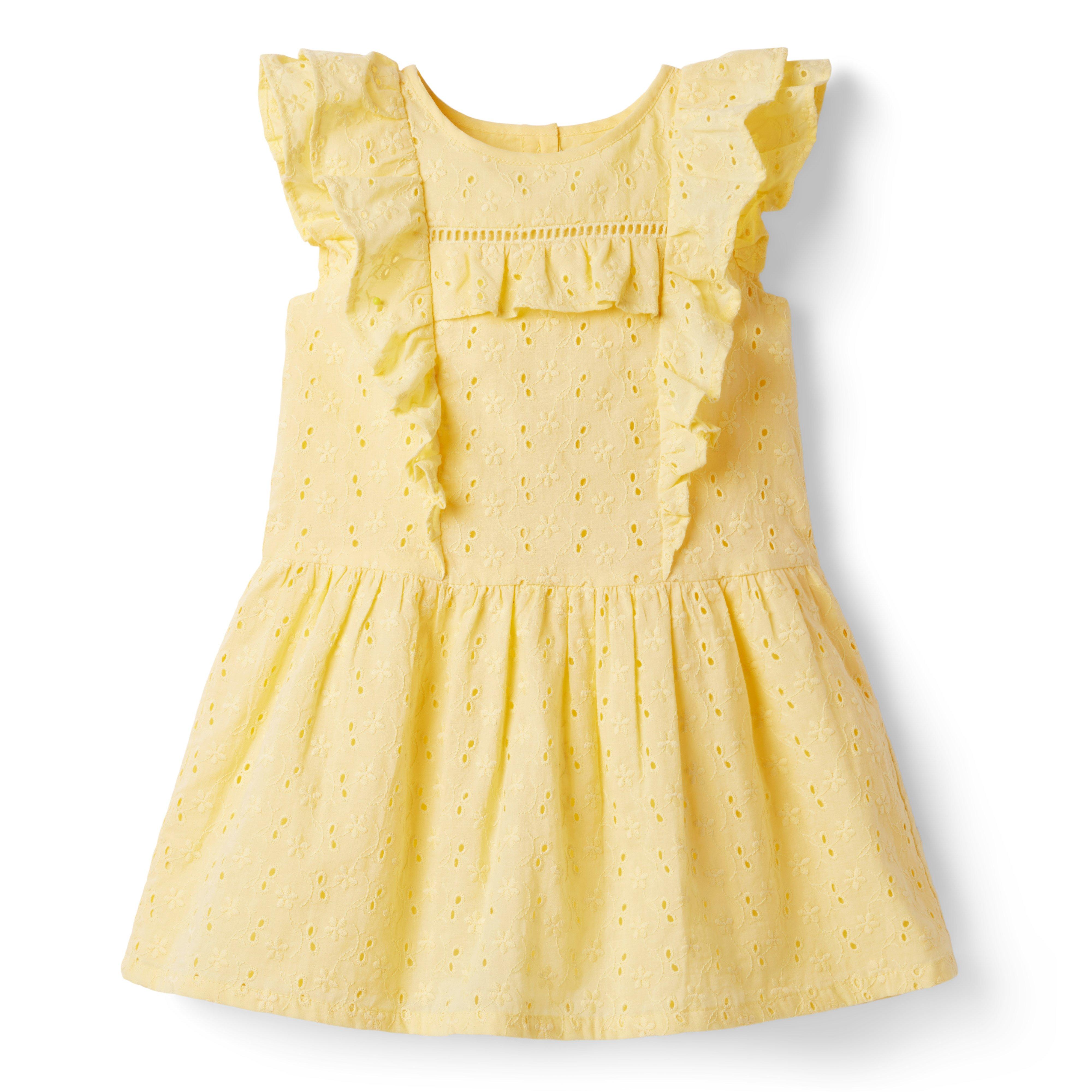 Ruffle Trim Eyelet Dress image number 1