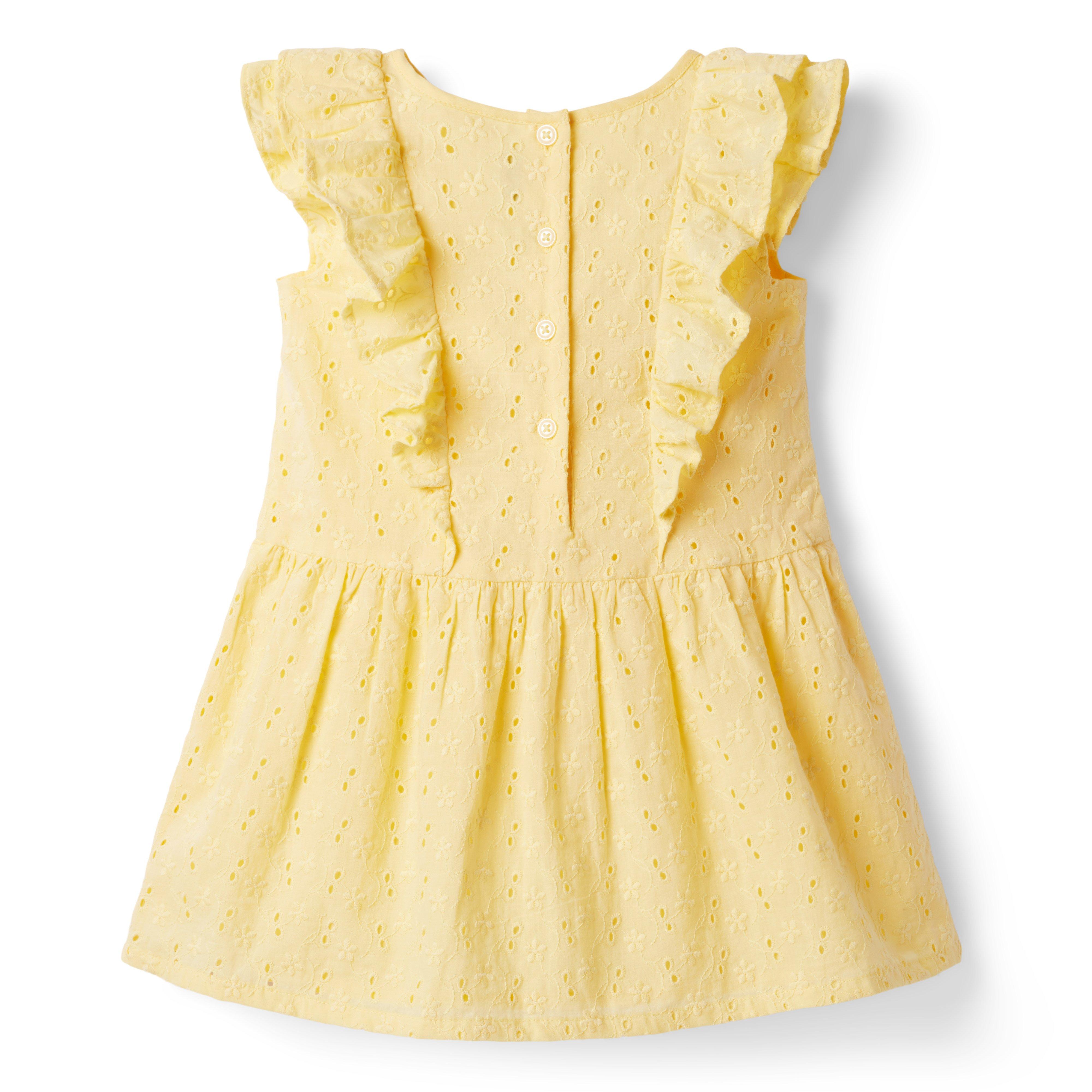 Ruffle Trim Eyelet Dress image number 2