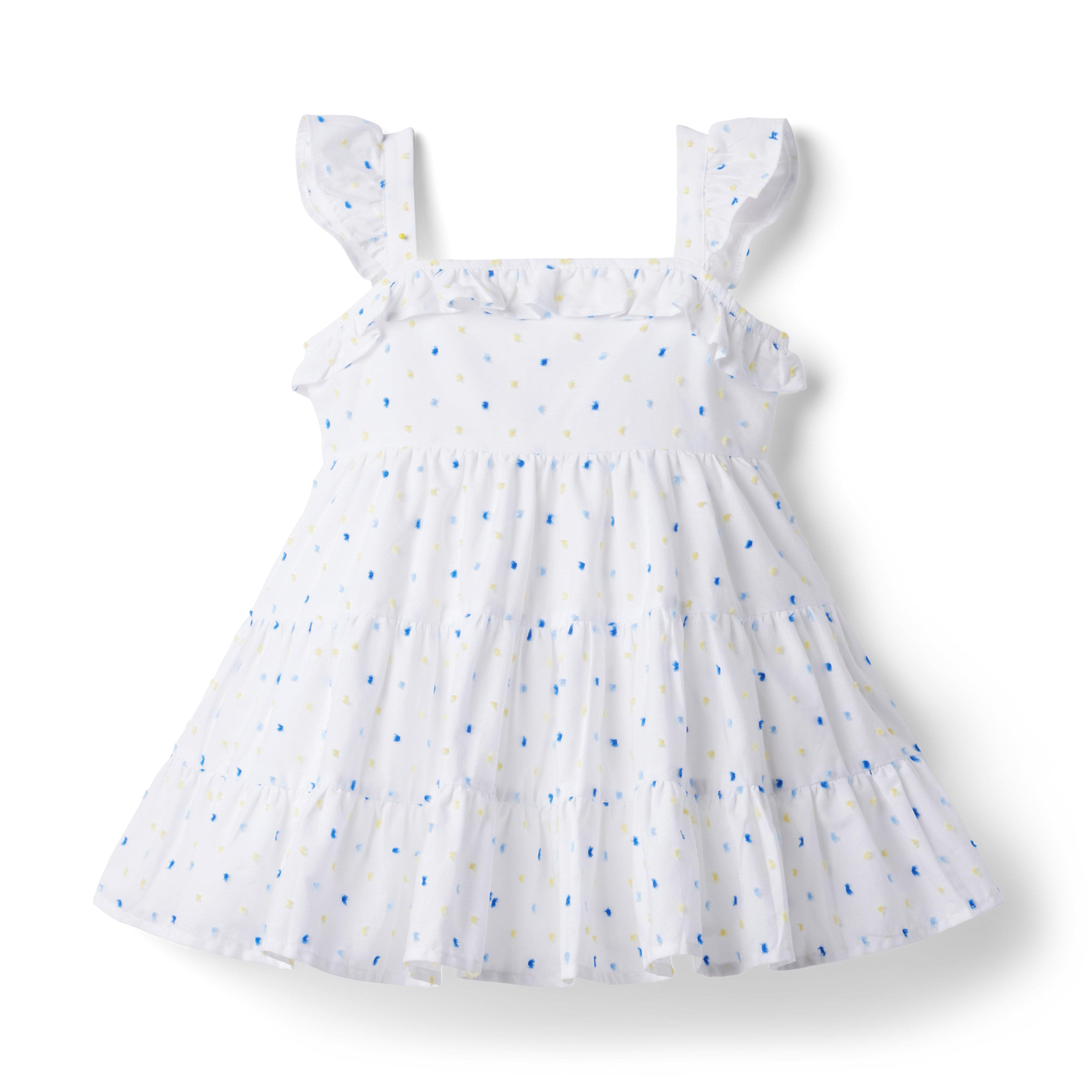 Ruffle Trim Swiss Dot Sundress image number 1