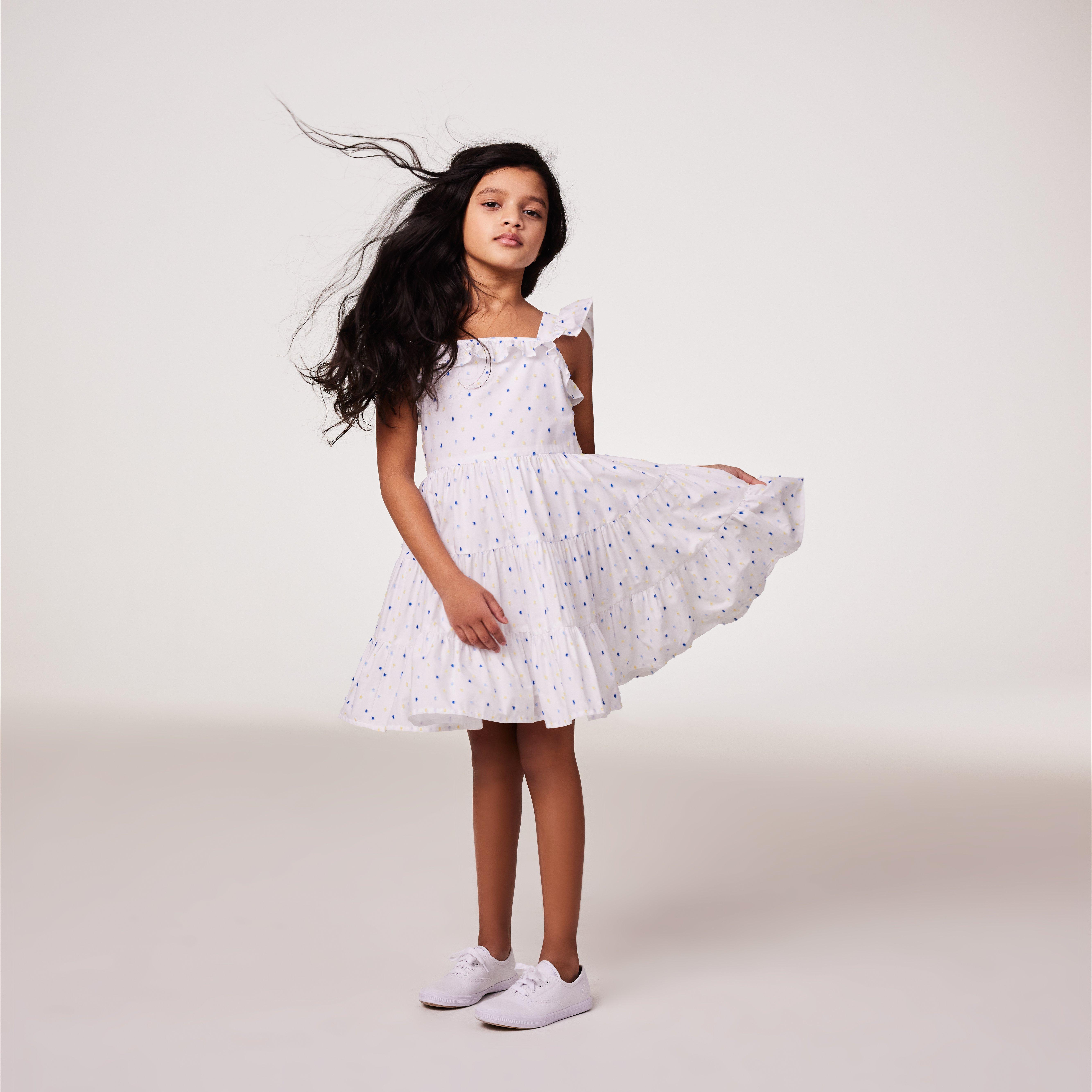 Ruffle Trim Swiss Dot Sundress image number 3