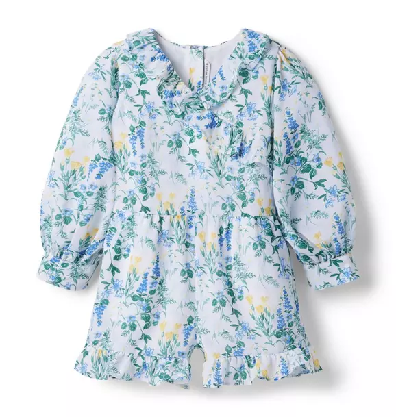 Floral Ruffle Romper image number 1