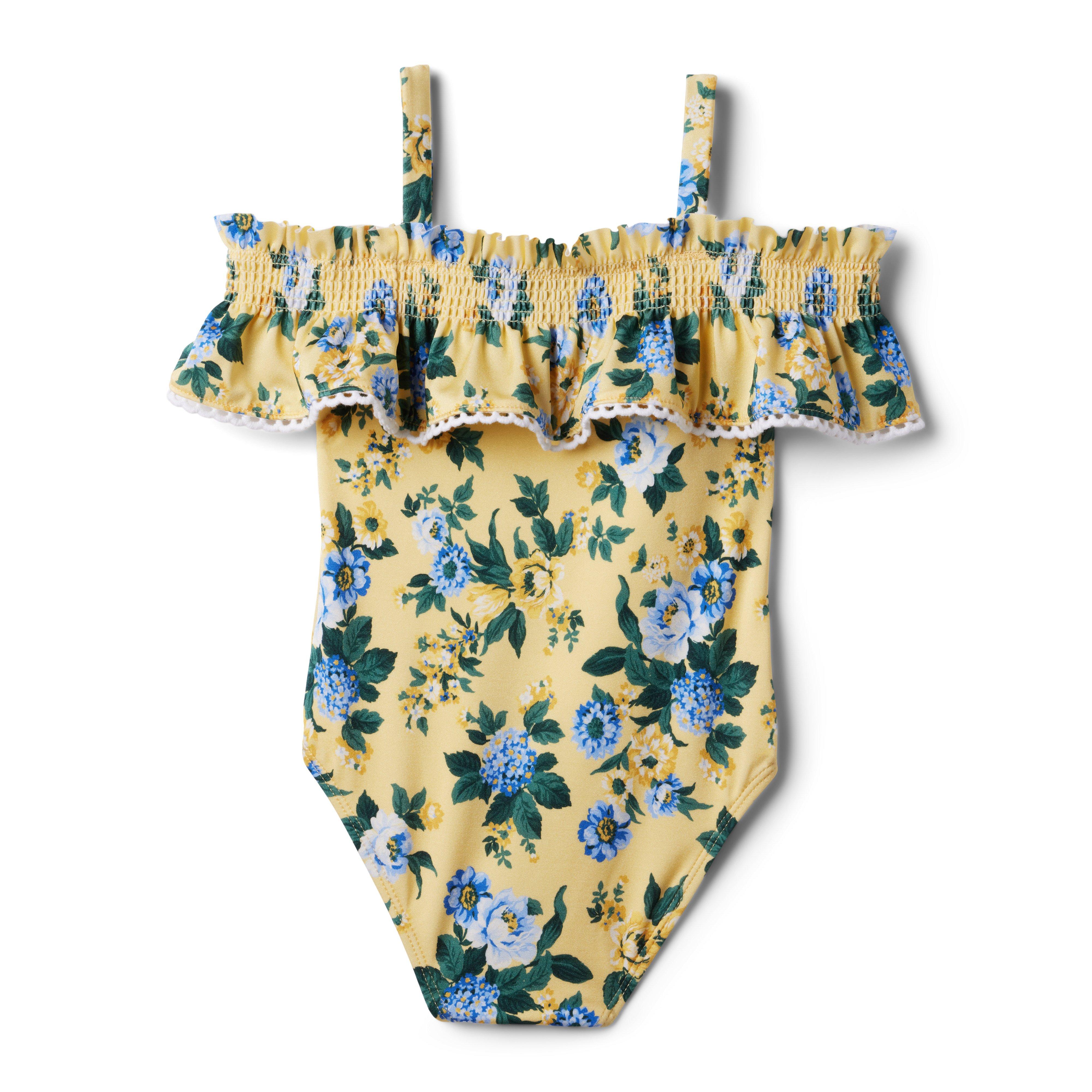 Floral Cold Shoulder Swimsuit image number 1