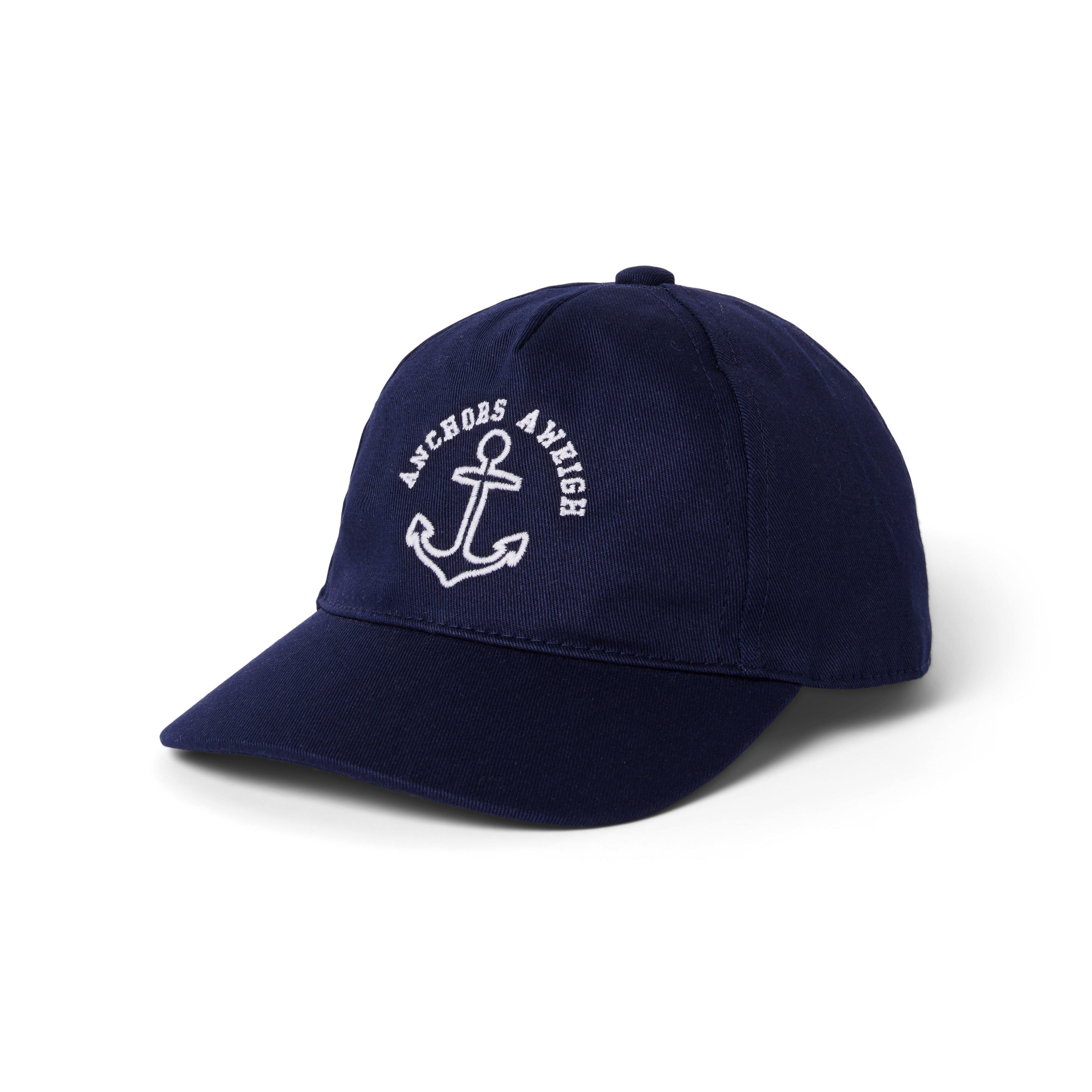 Embroidered Anchors Aweigh Cap