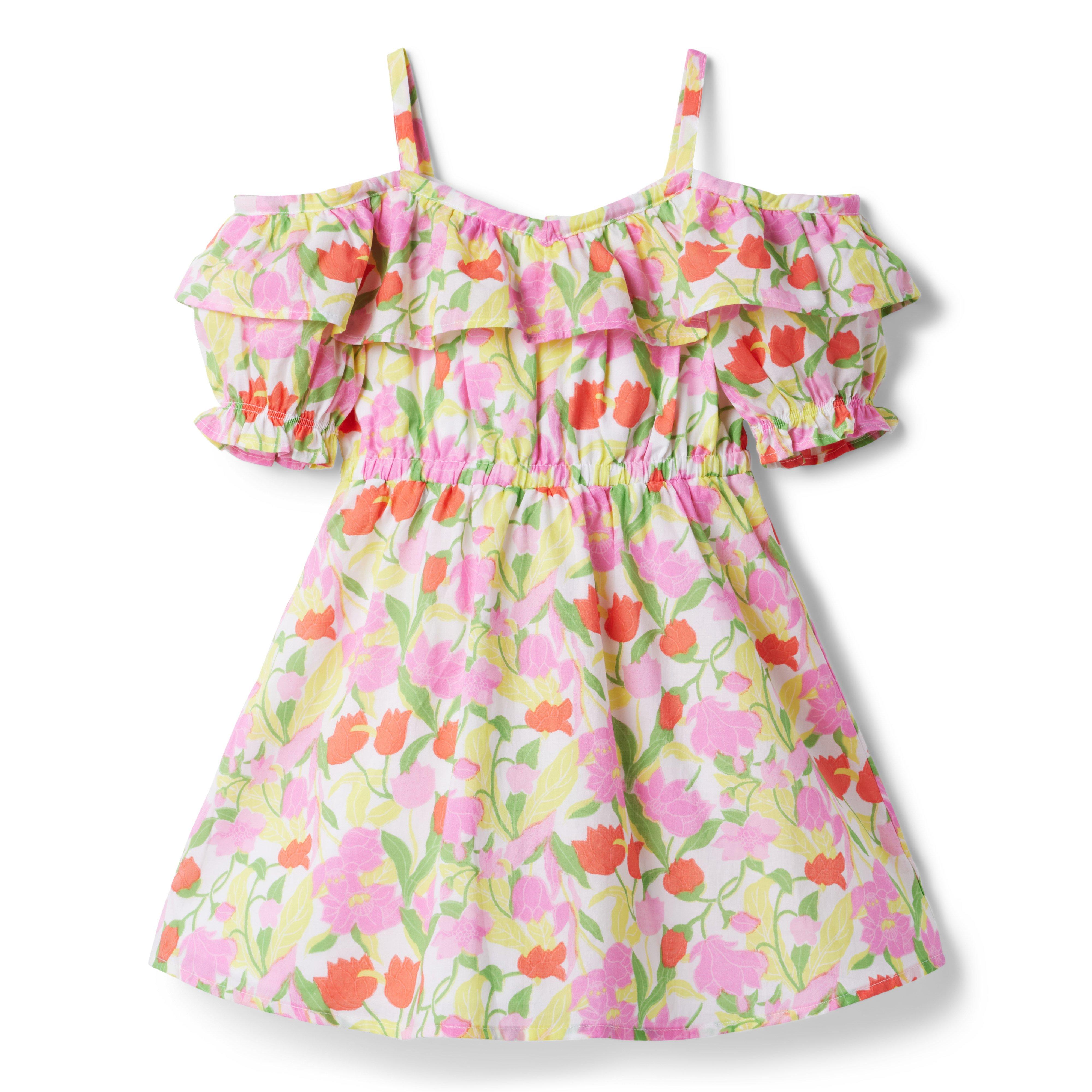Floral Cold Shoulder Dress image number 1