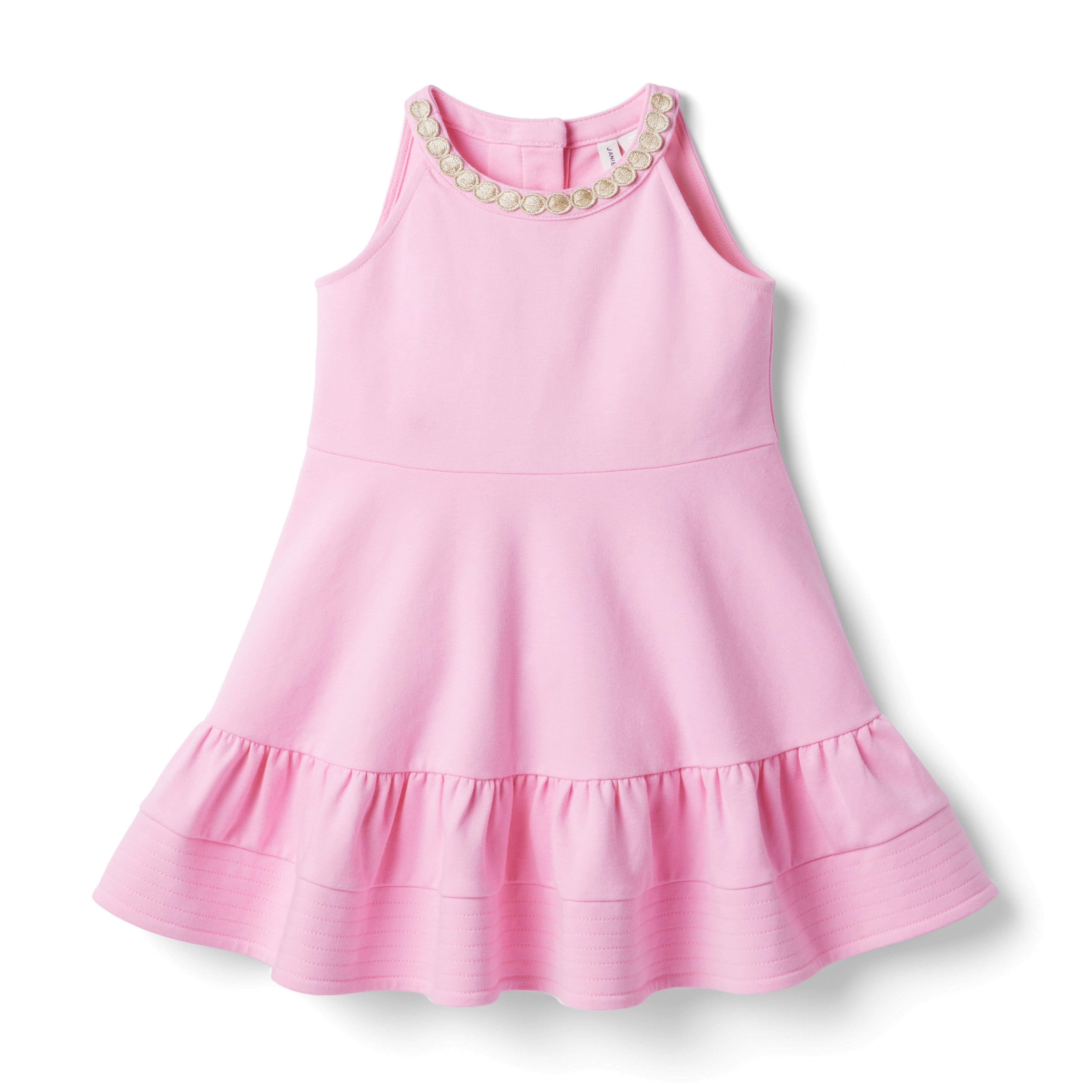 Metallic Trim Ponte Dress image number 1