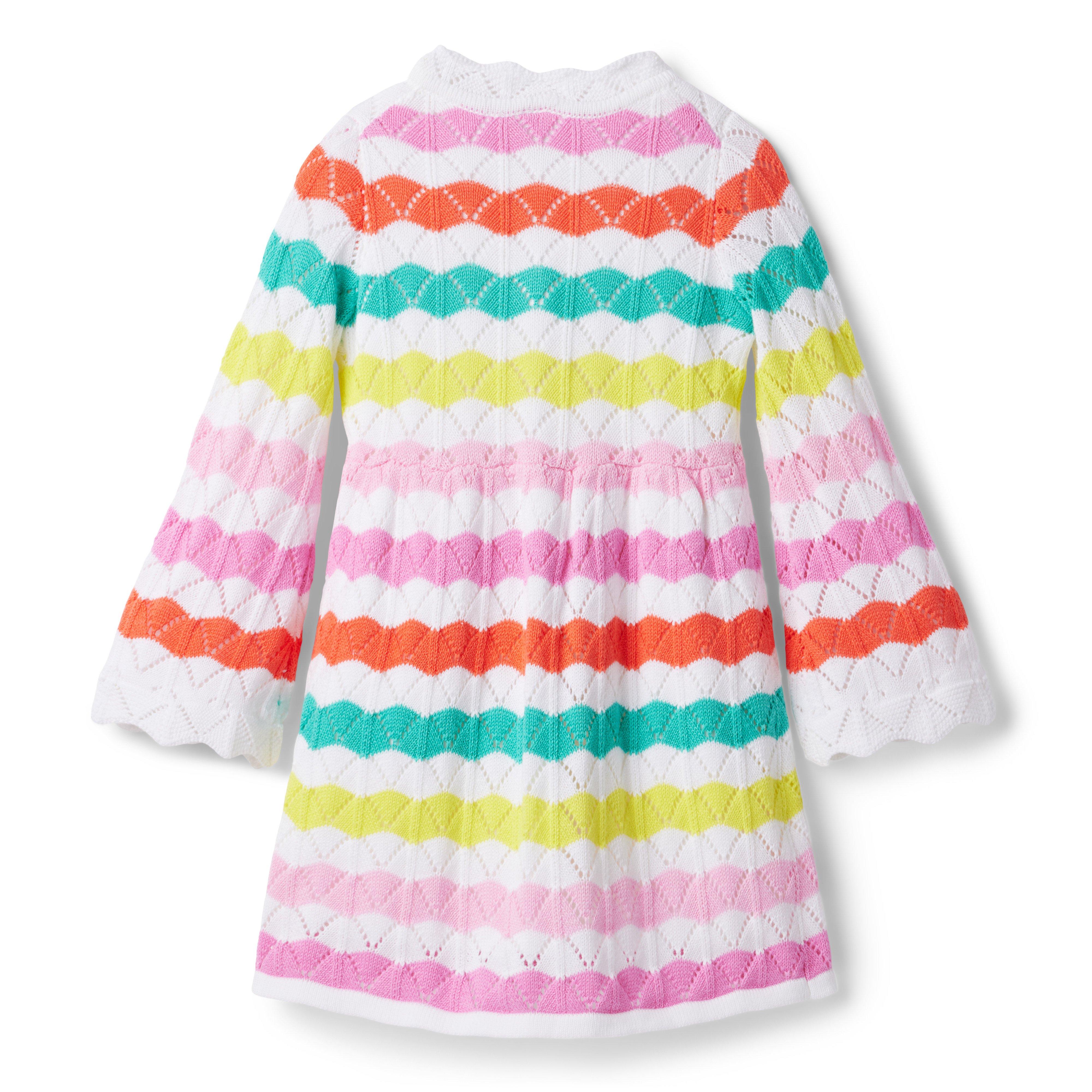 Wavy Striped Crochet Dress image number 2
