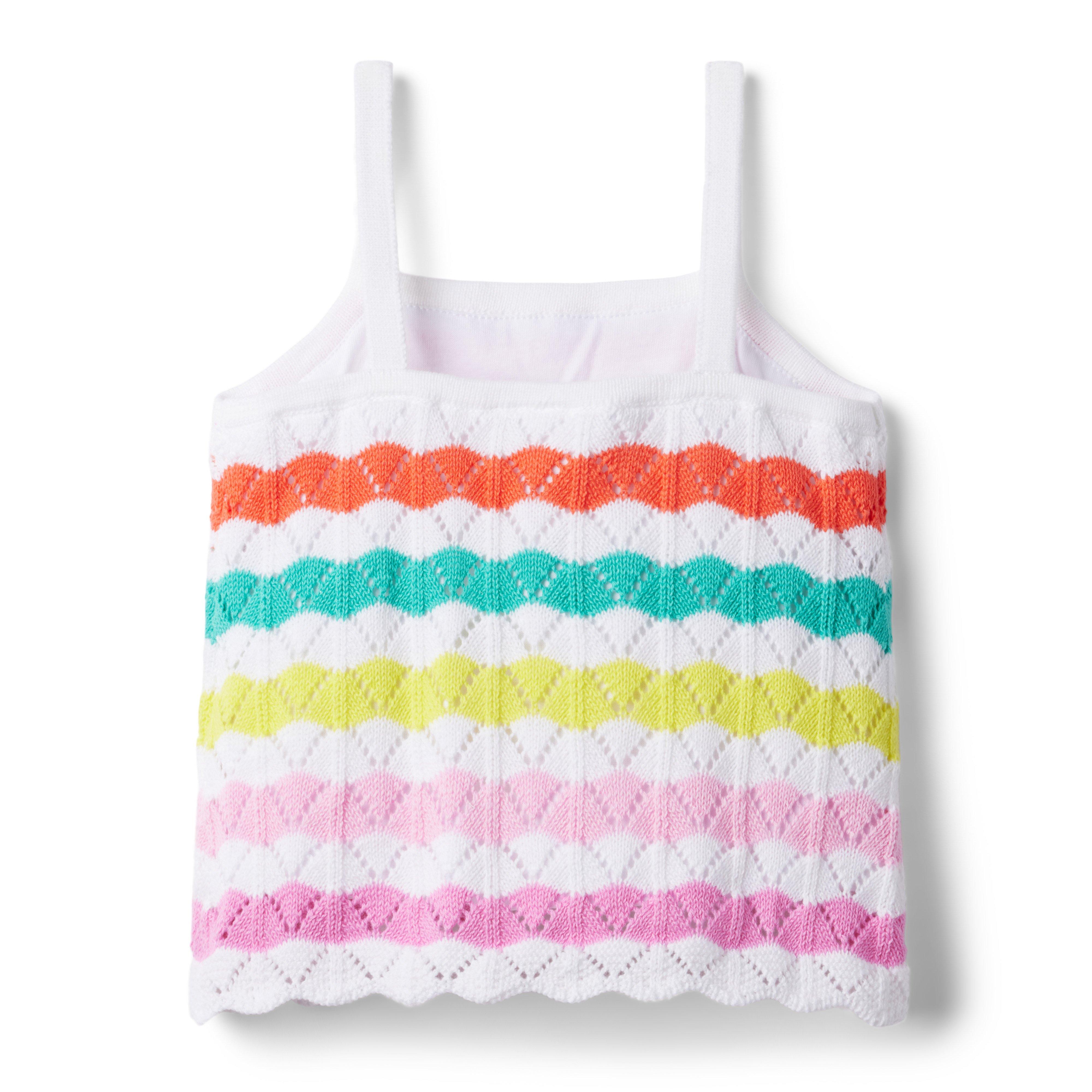 Wavy Striped Crochet Top image number 1