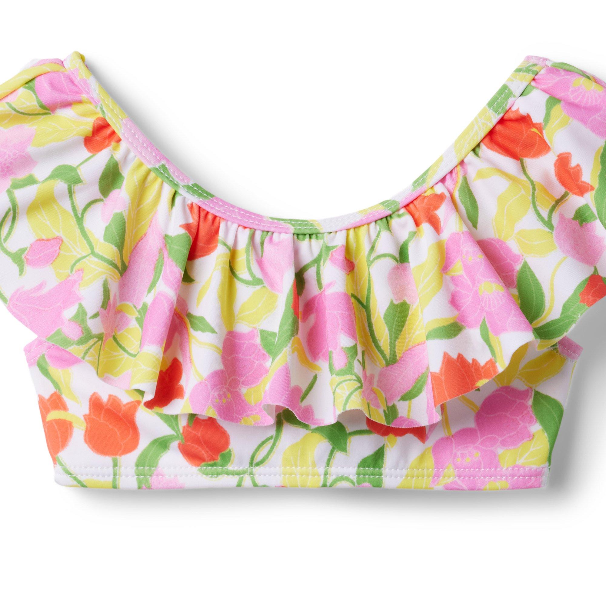 Floral Ruffle 2-Piece Swimsuit image number 2