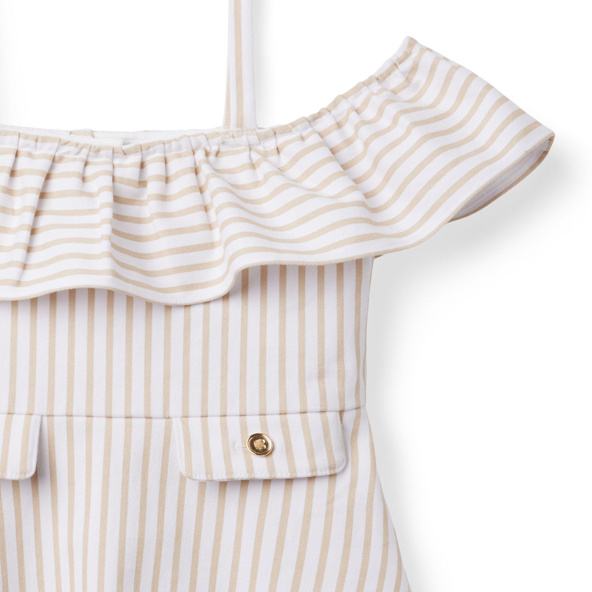 Striped Cold Shoulder Dress image number 2