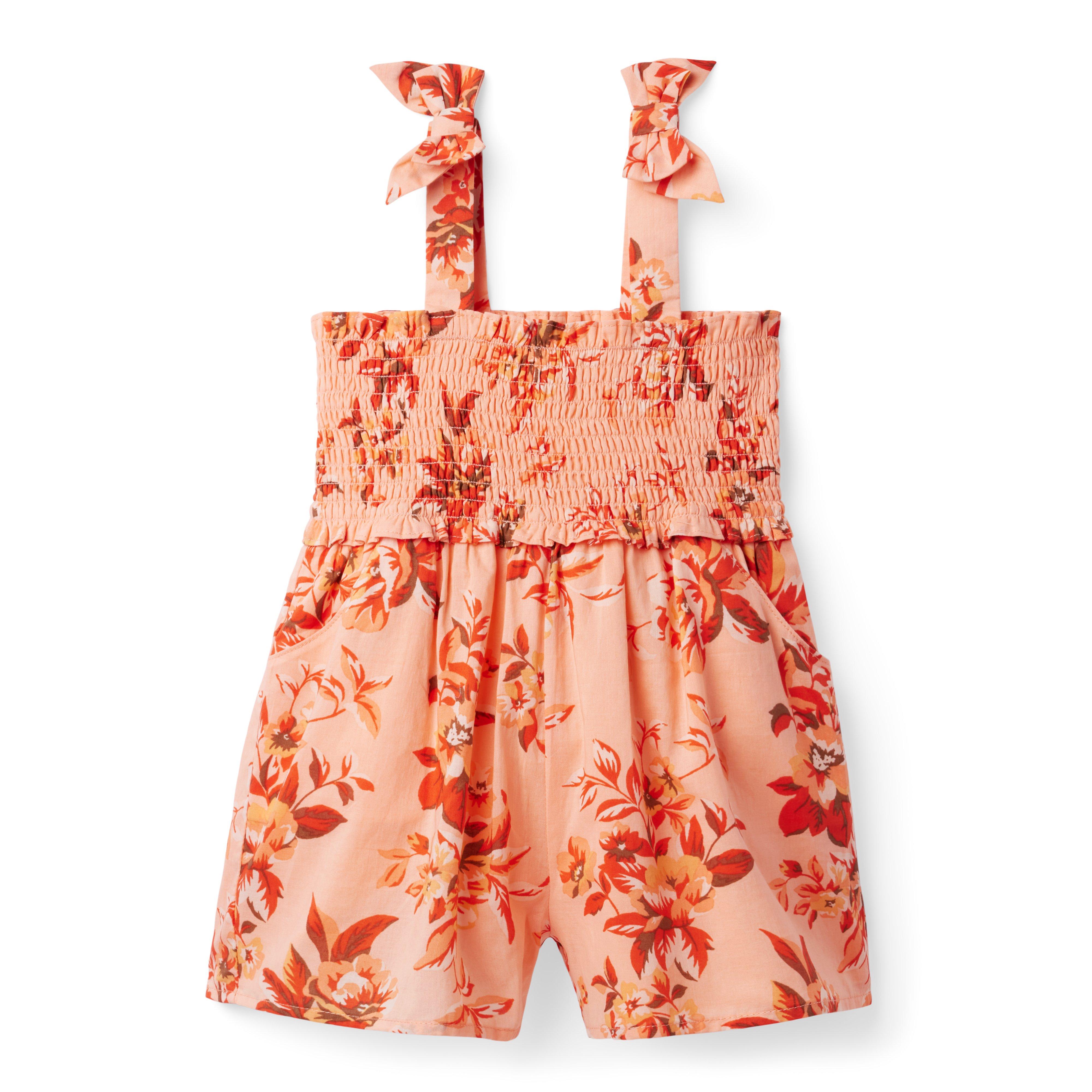 Floral Smocked Romper image number 0