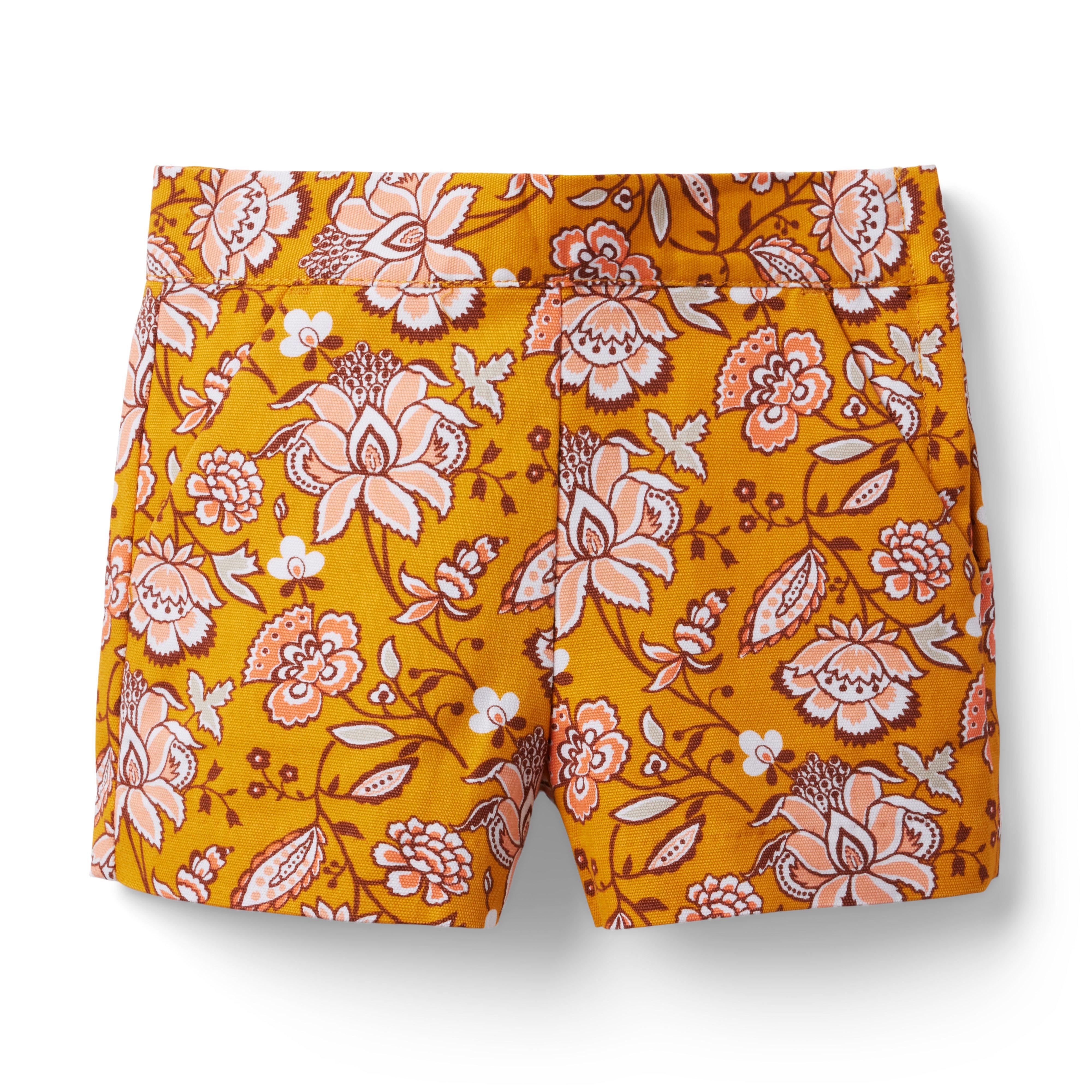 Floral Paisley Canvas Short