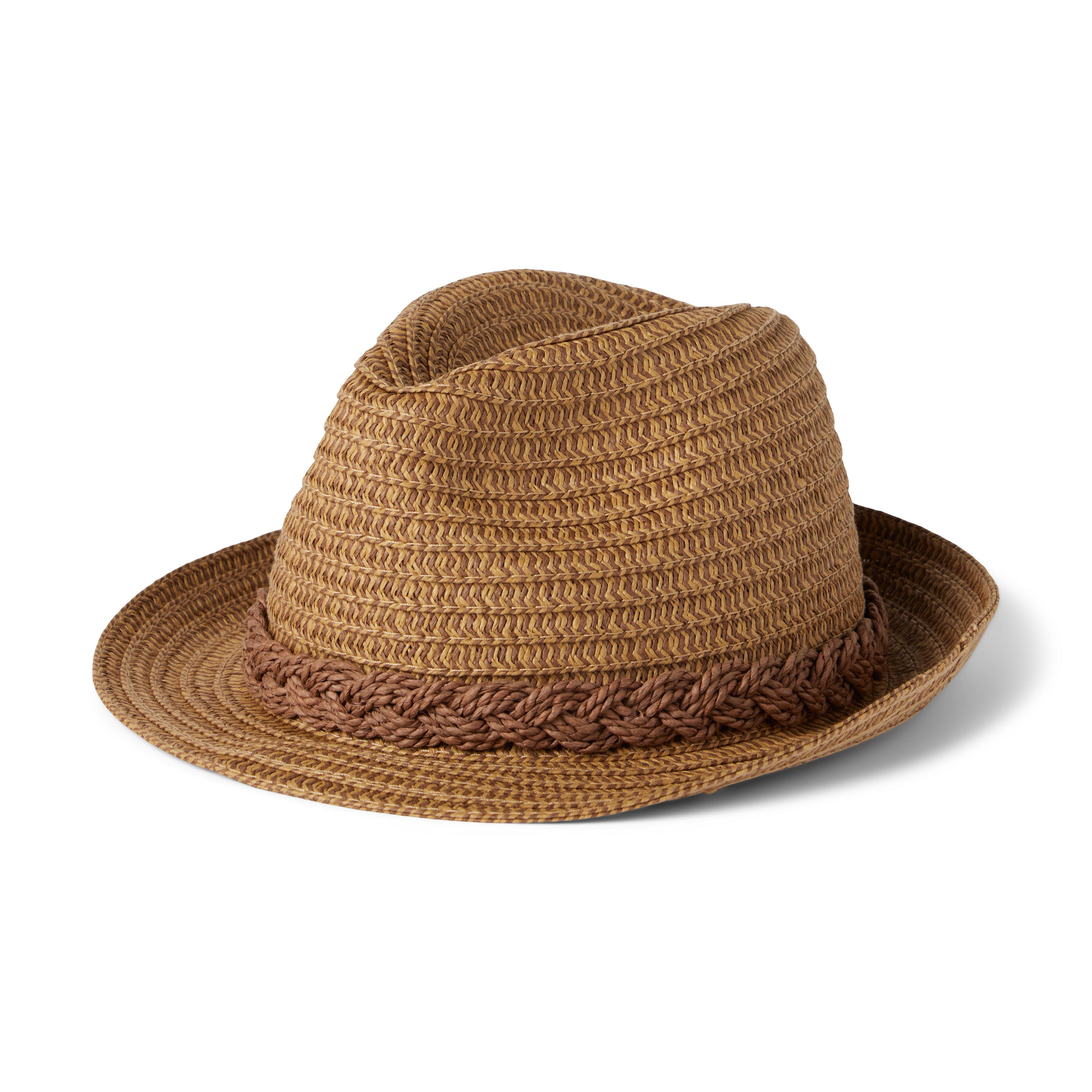 Braided Straw Fedora image number 0