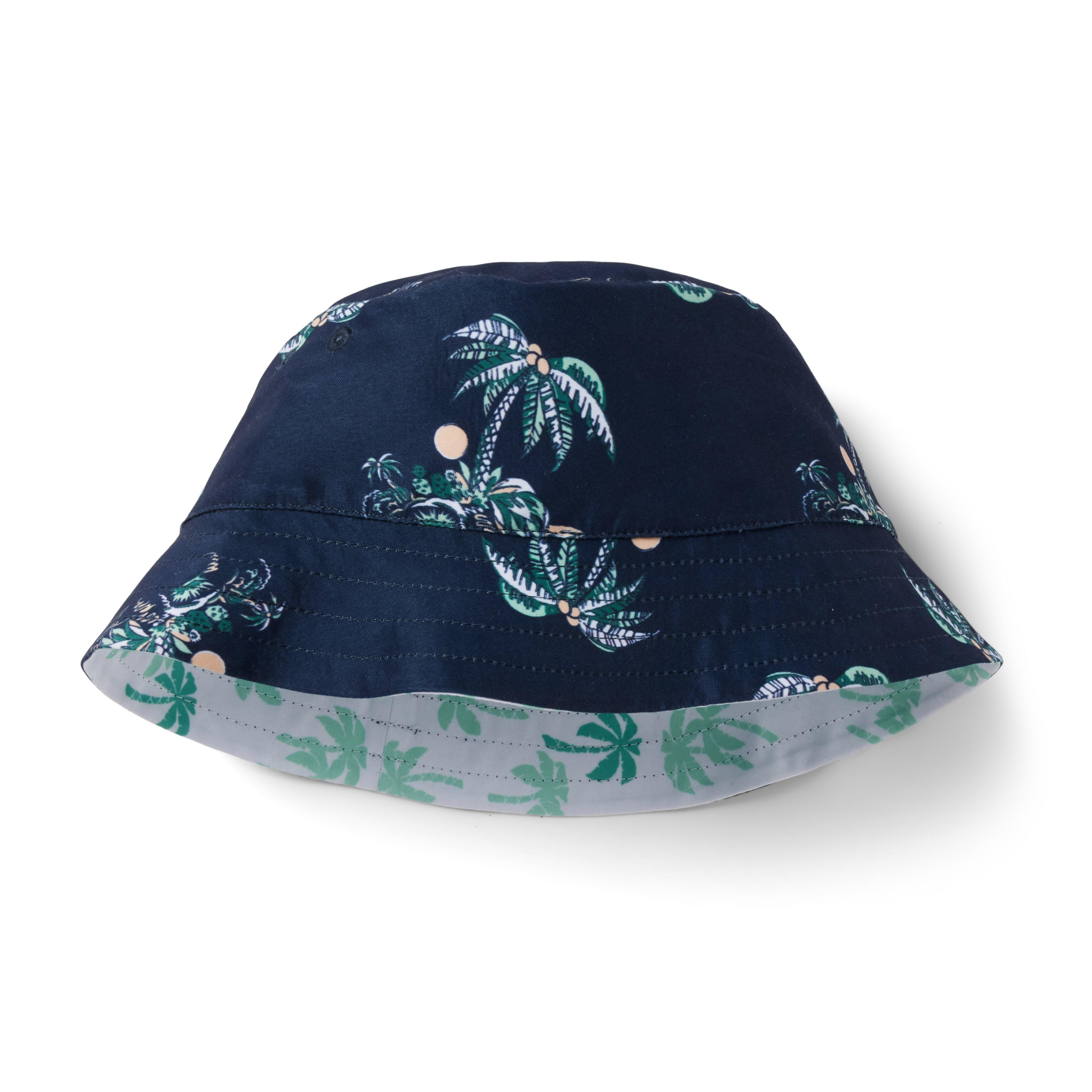 Island Palm Reversible Bucket Hat