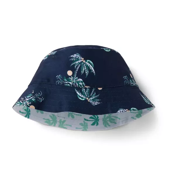 Island Palm Reversible Bucket Hat