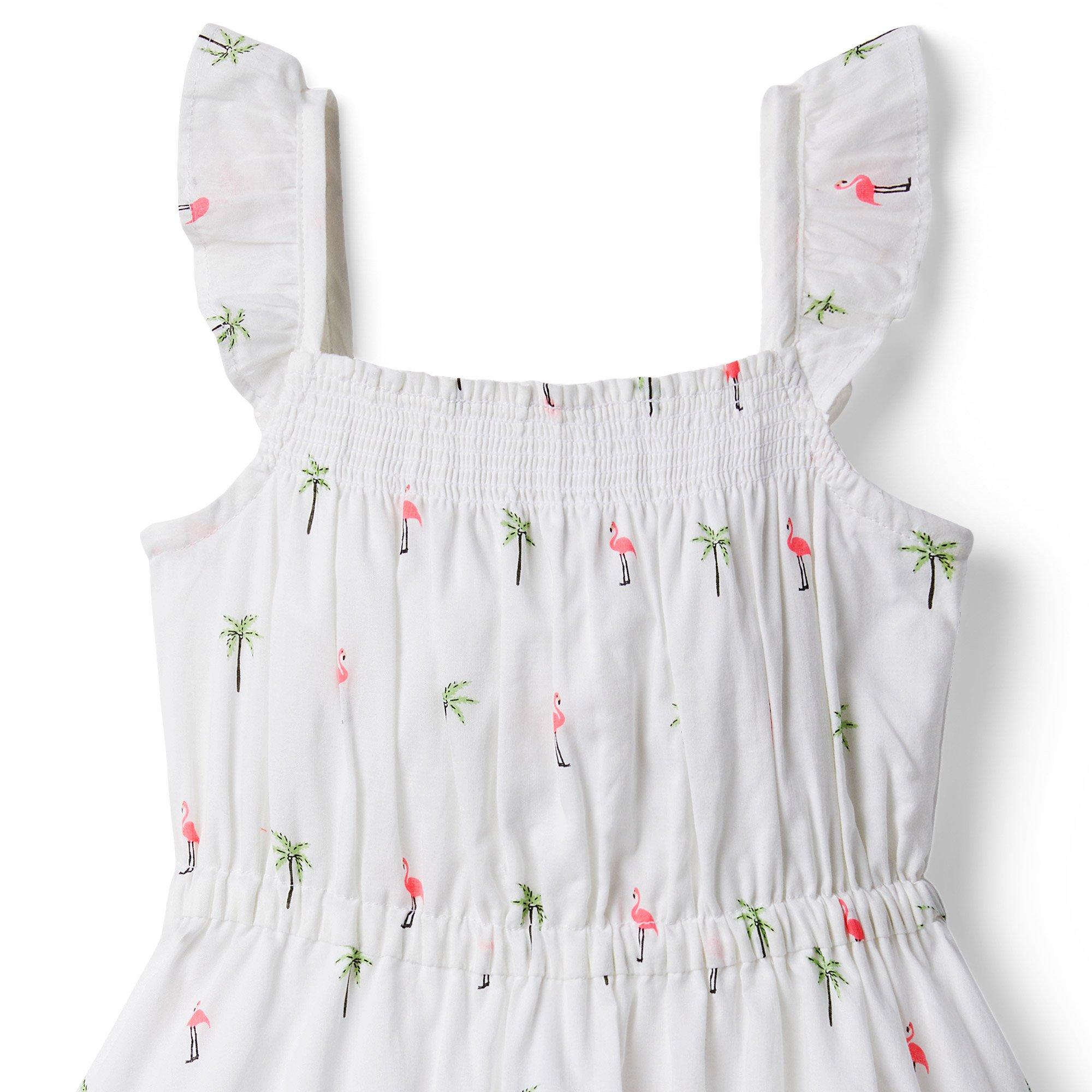 Flamingo Palm Ruffle Dress image number 2