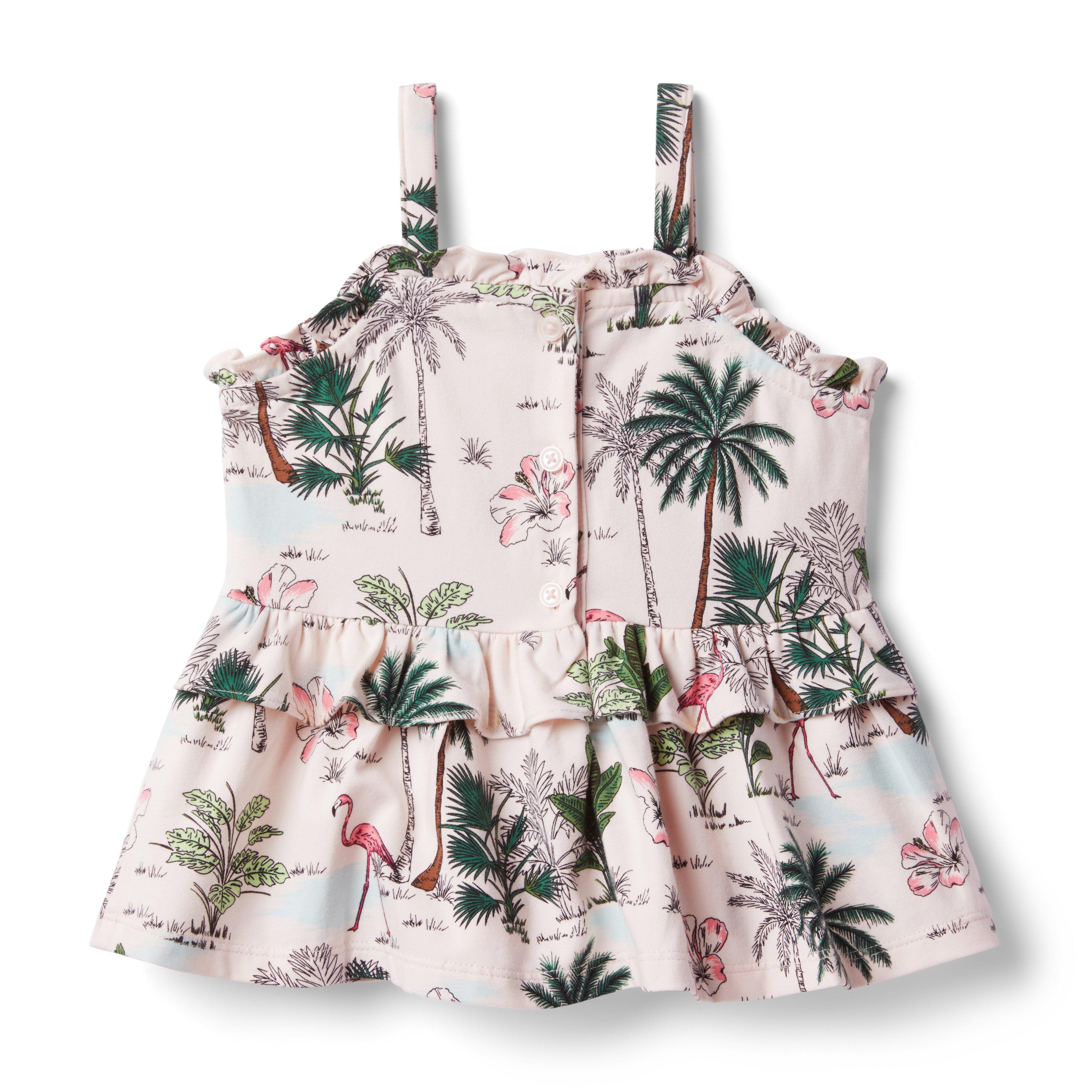 Tropical Peplum Top image number 1