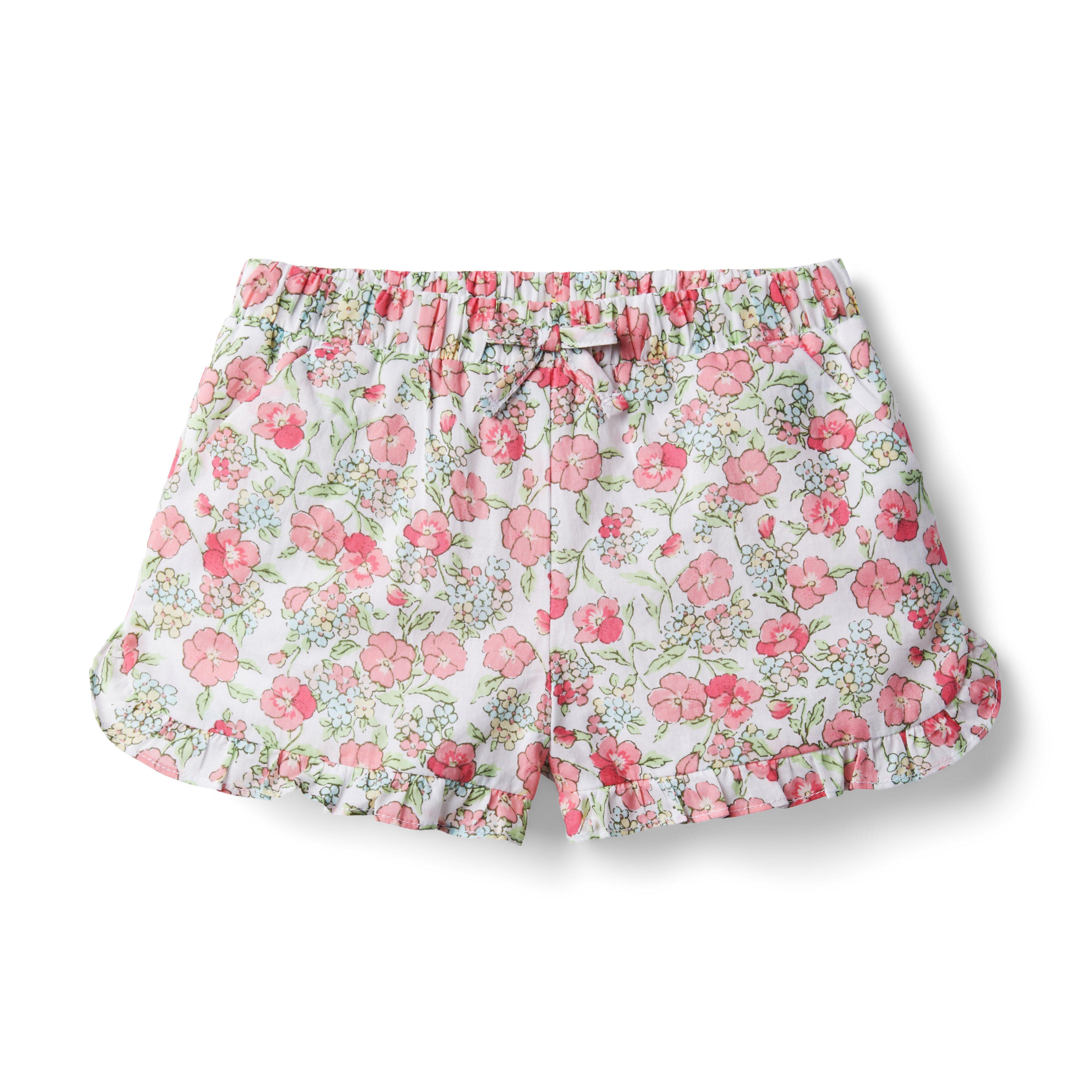 Floral Ruffle Hem Short image number 0