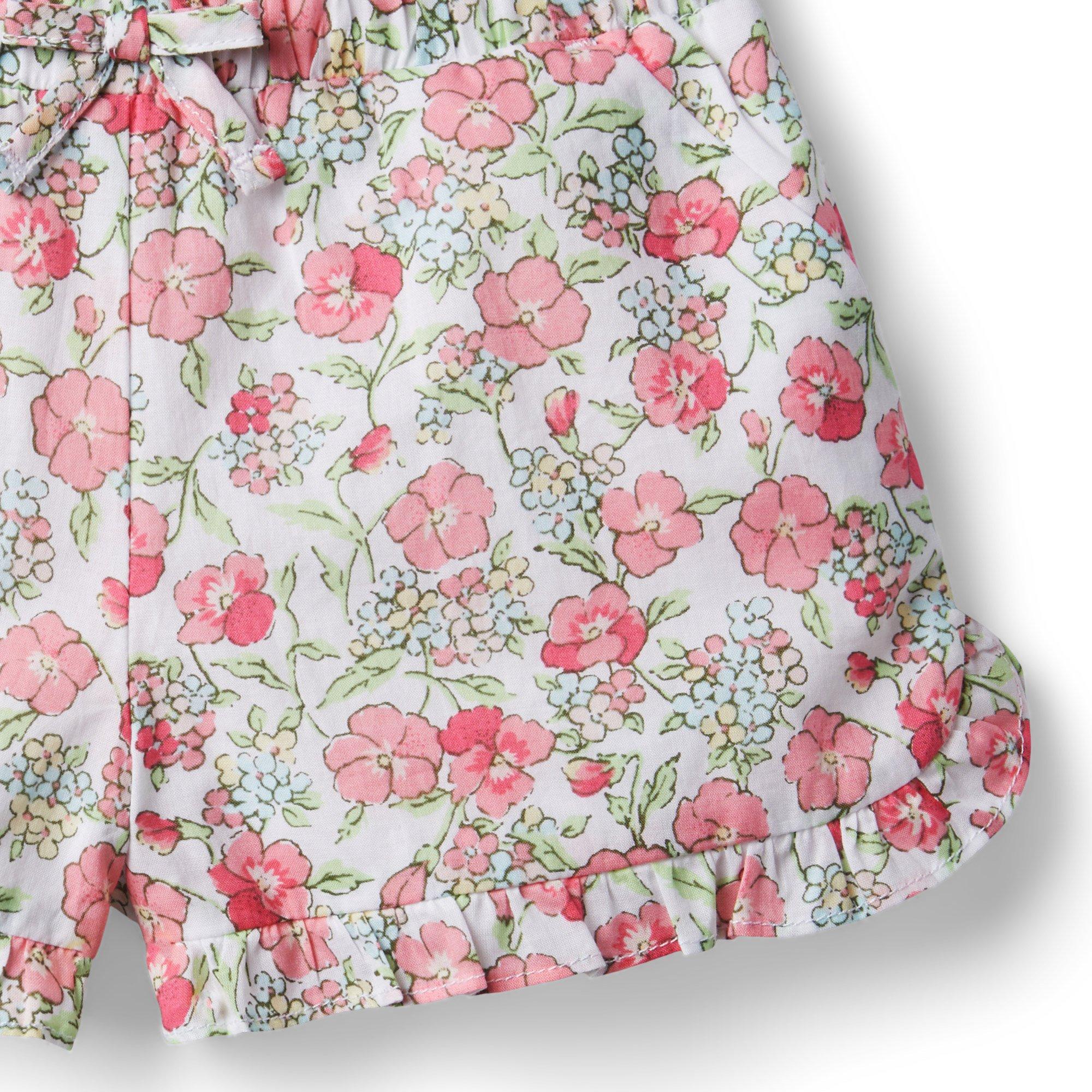 Floral Ruffle Hem Short image number 2