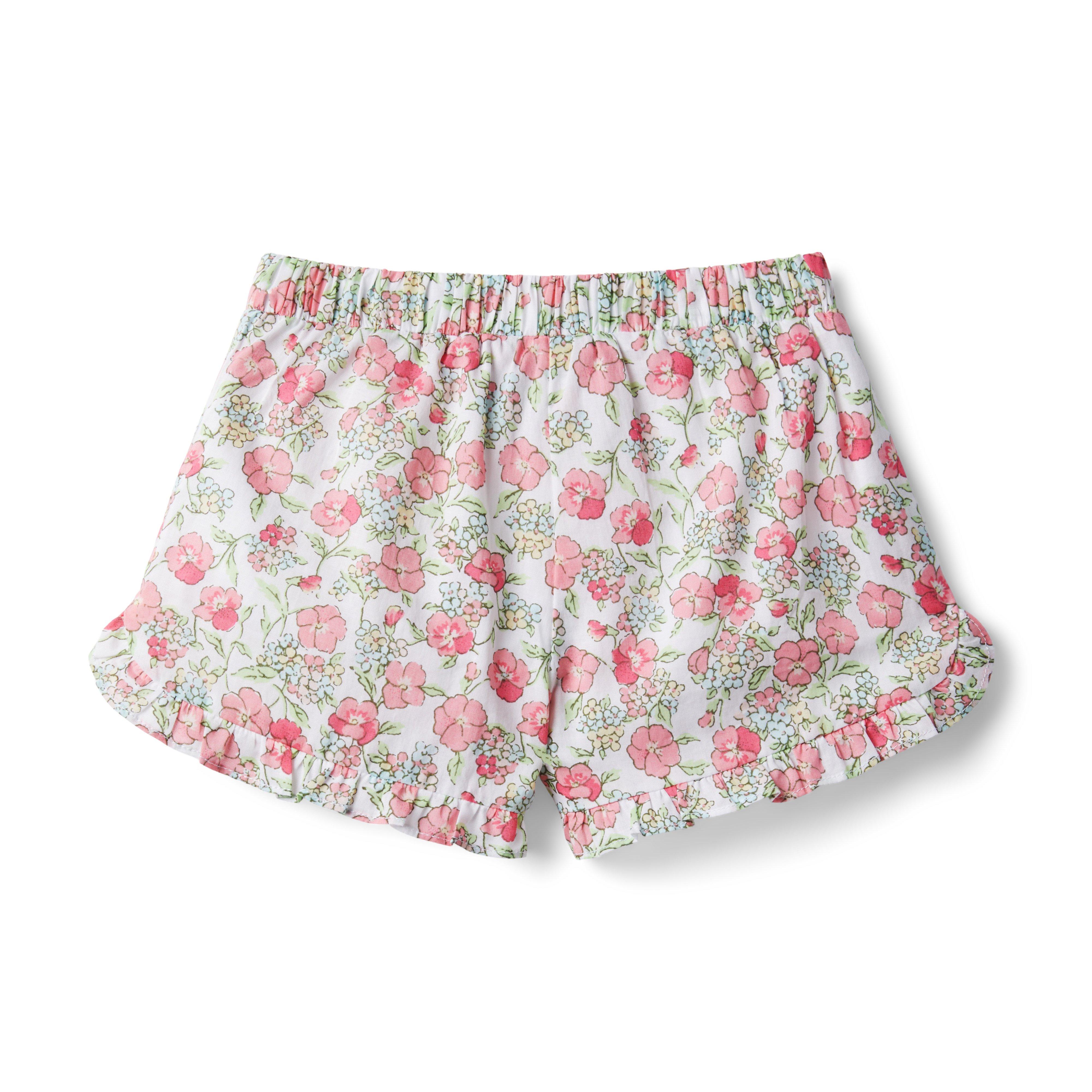 Floral Ruffle Hem Short image number 1