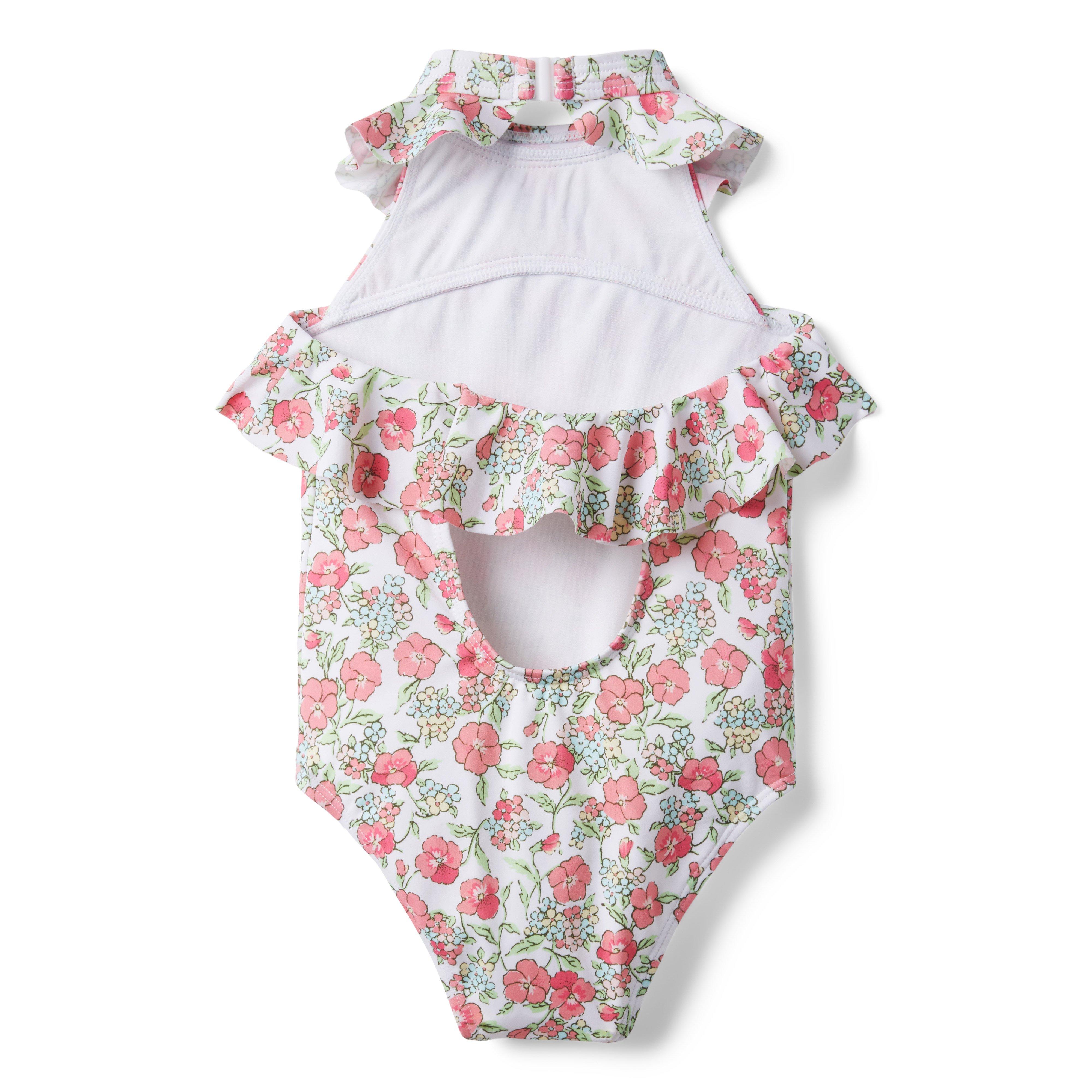 Floral Halter Swimsuit image number 1