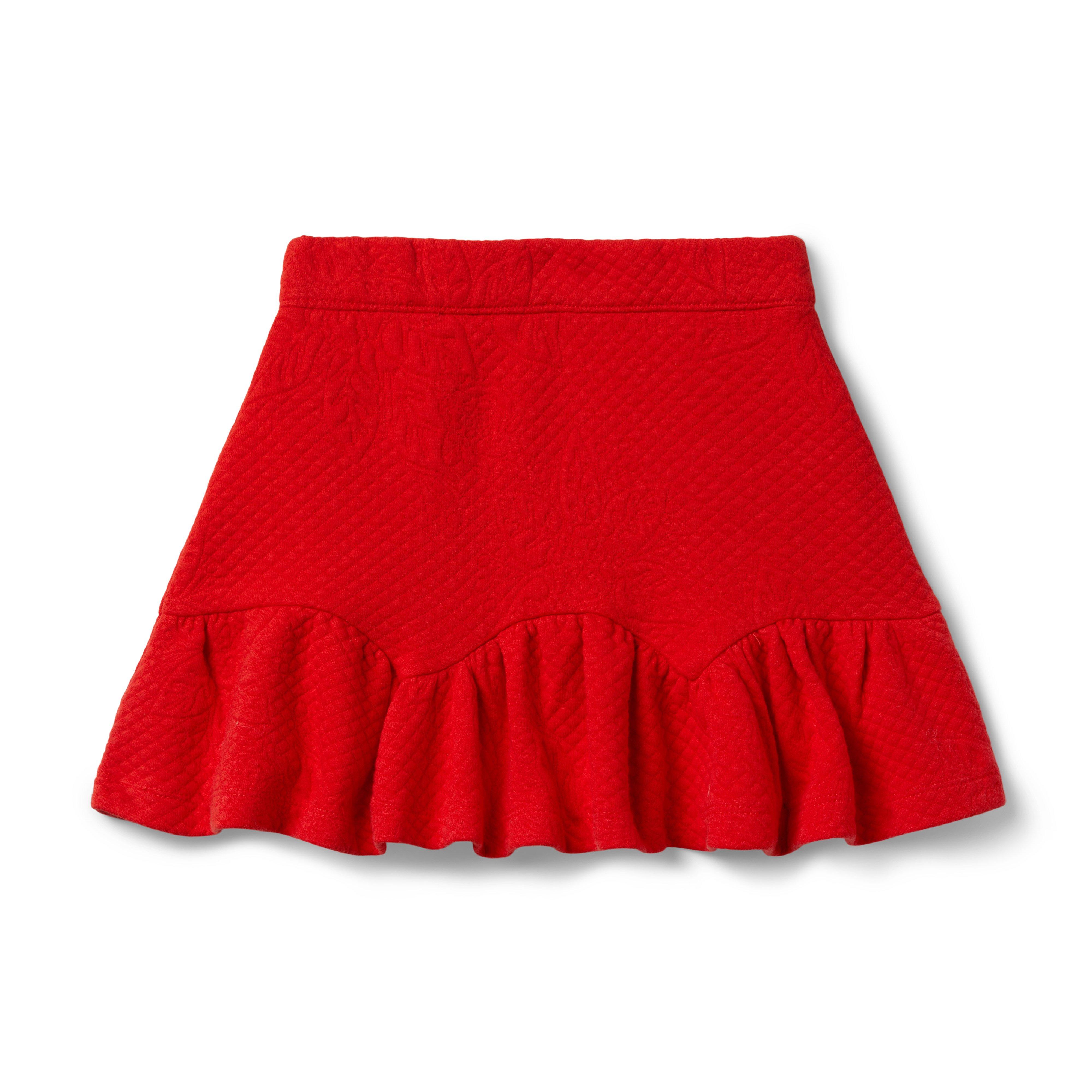 I Am Golden Scalloped Hem Skirt image number 0