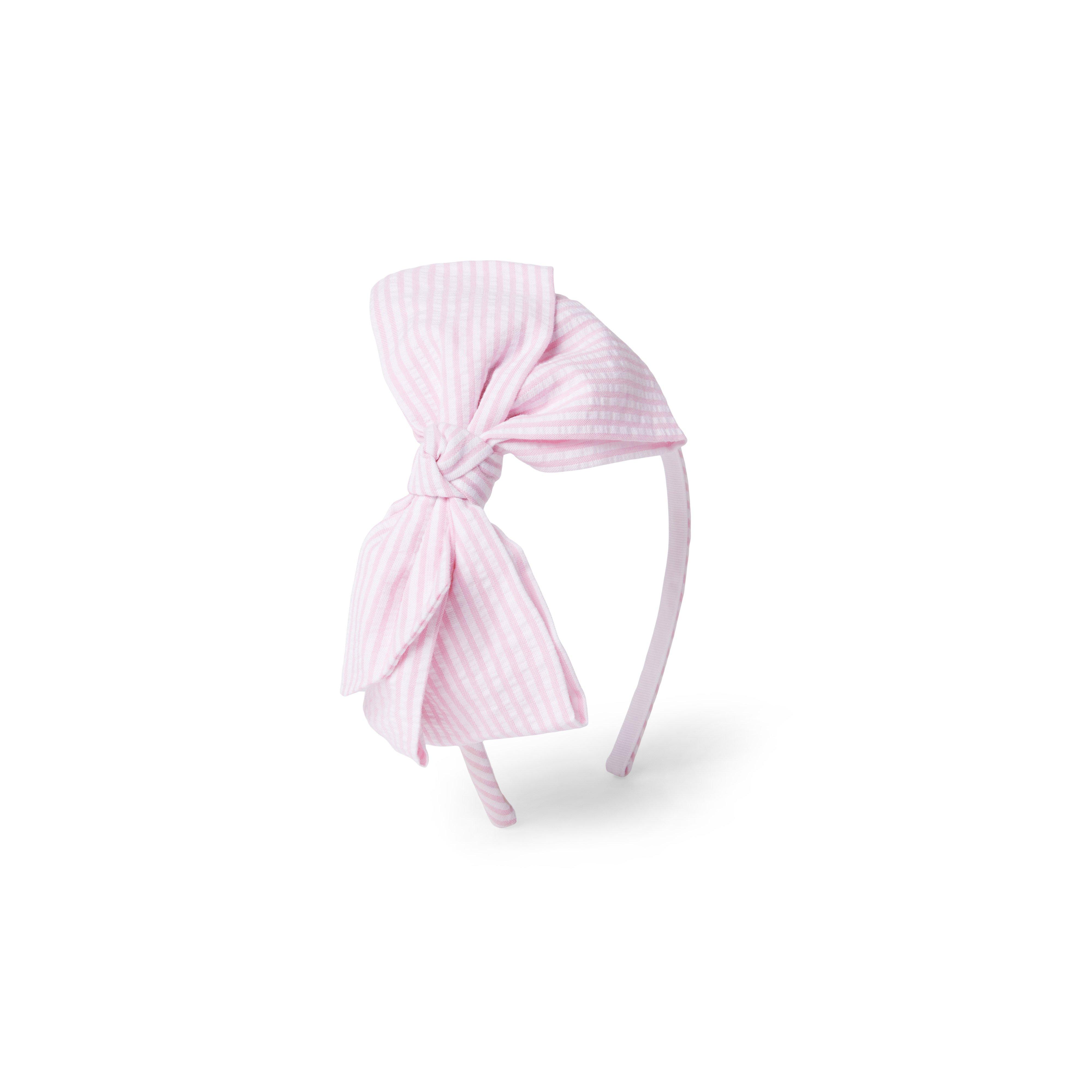 Seersucker Bow Headband image number 0