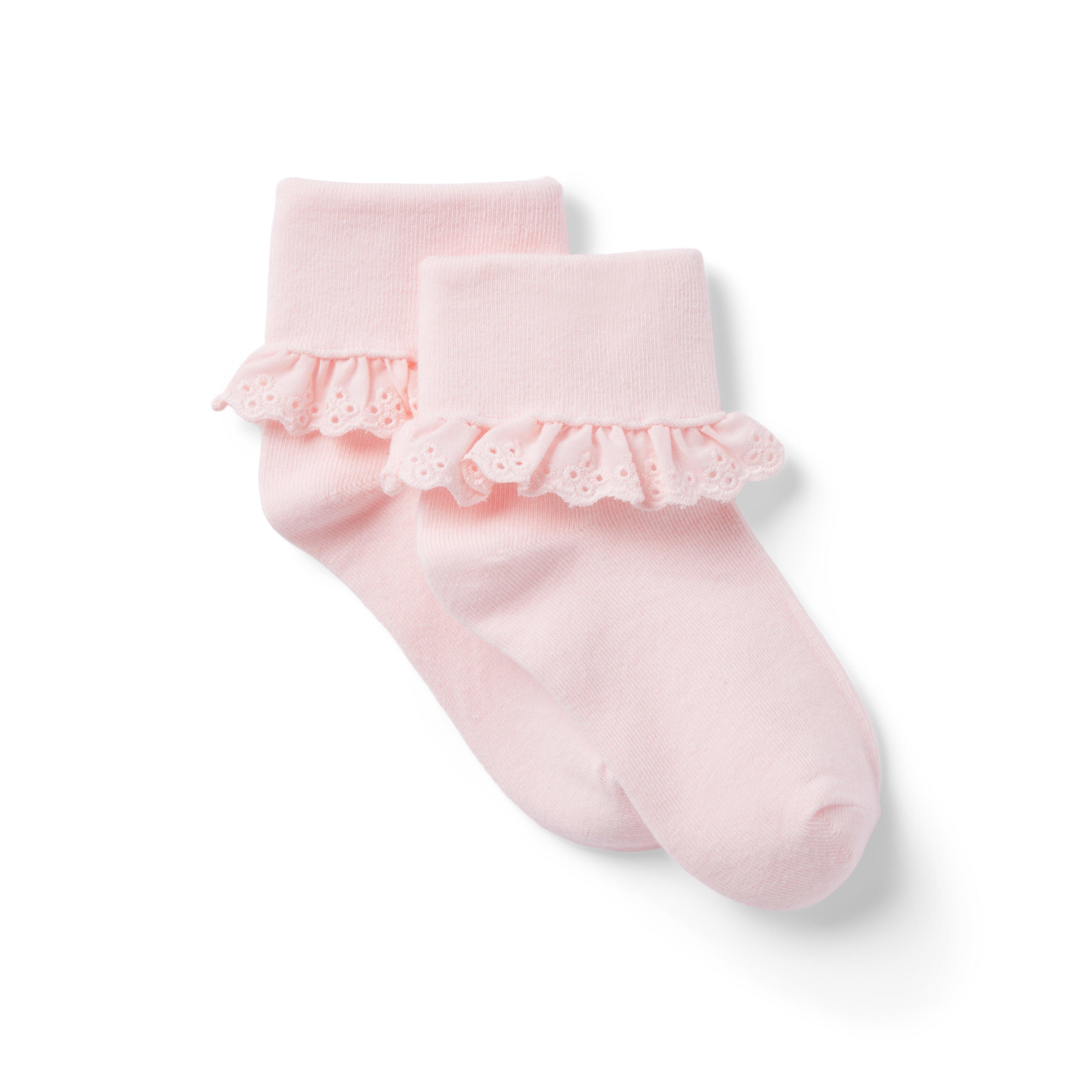 Eyelet Ruffle Sock image number 0