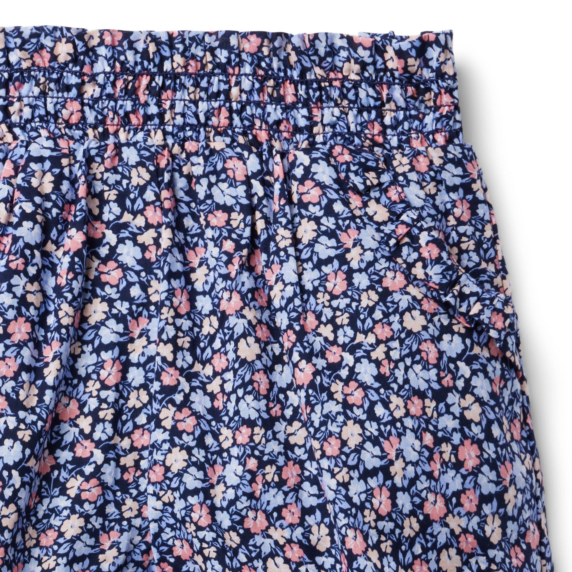 Floral Smocked Waist Short image number 2