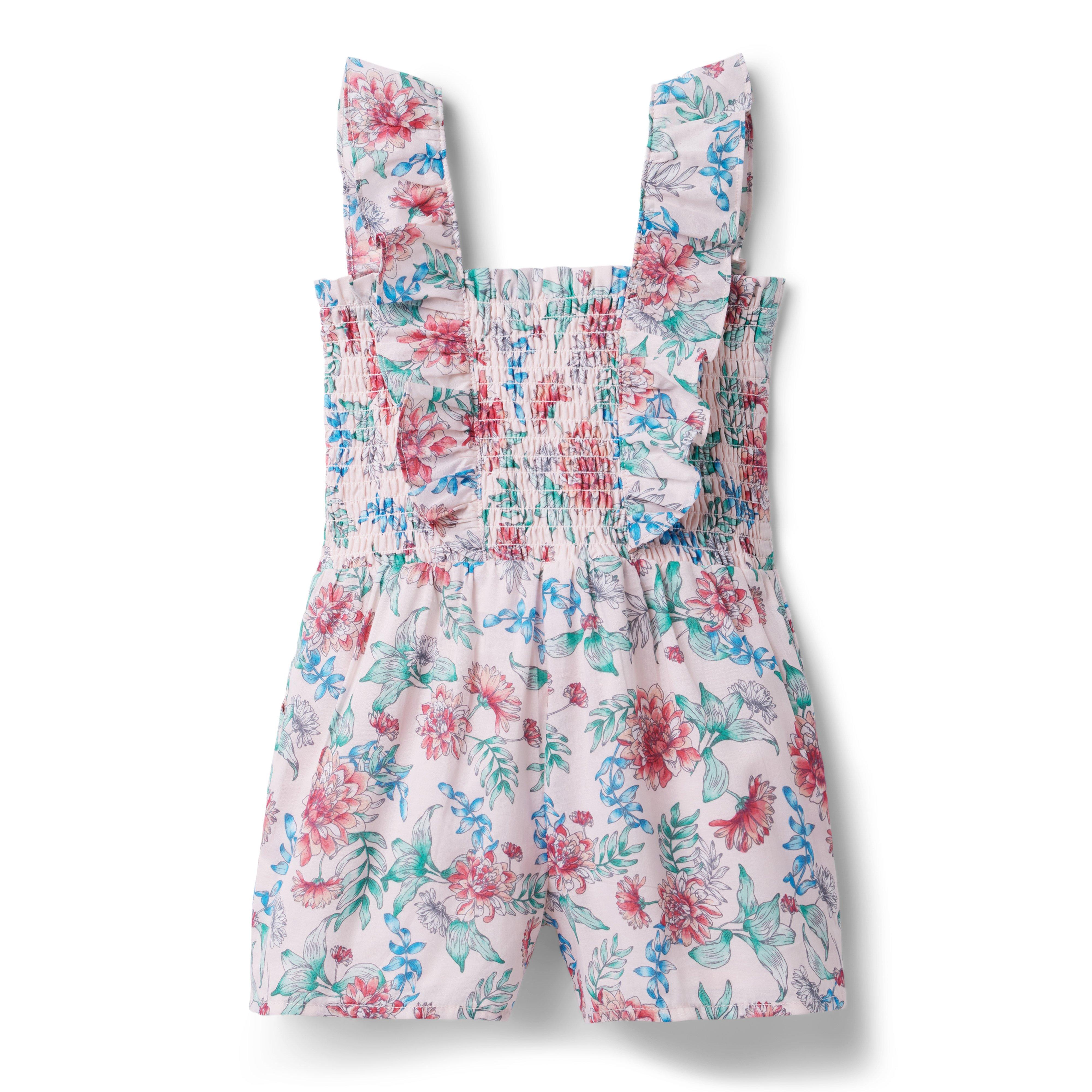 Floral Smocked Romper image number 2