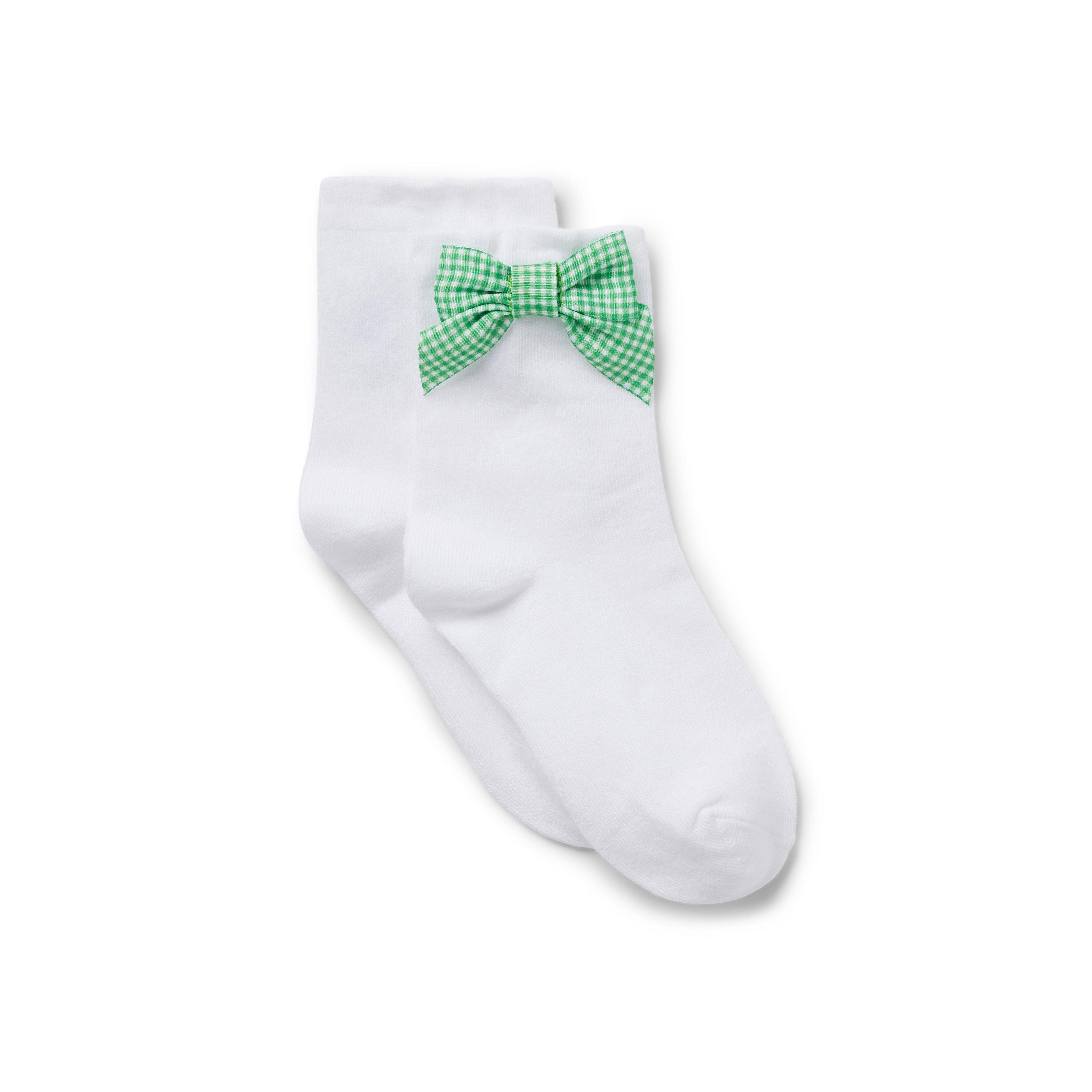Gingham Bow Sock image number 0