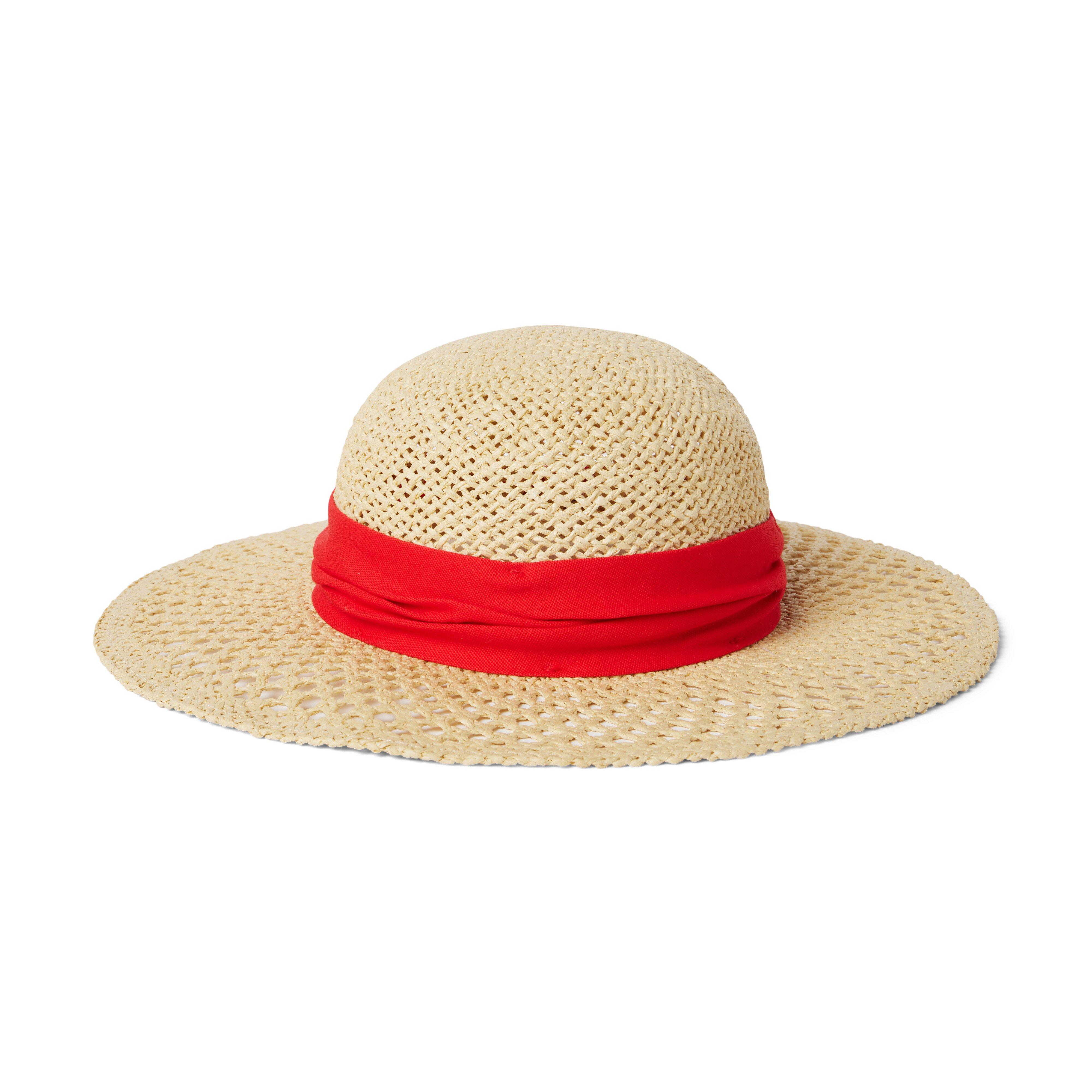 Banded Straw Sun Hat image number 0