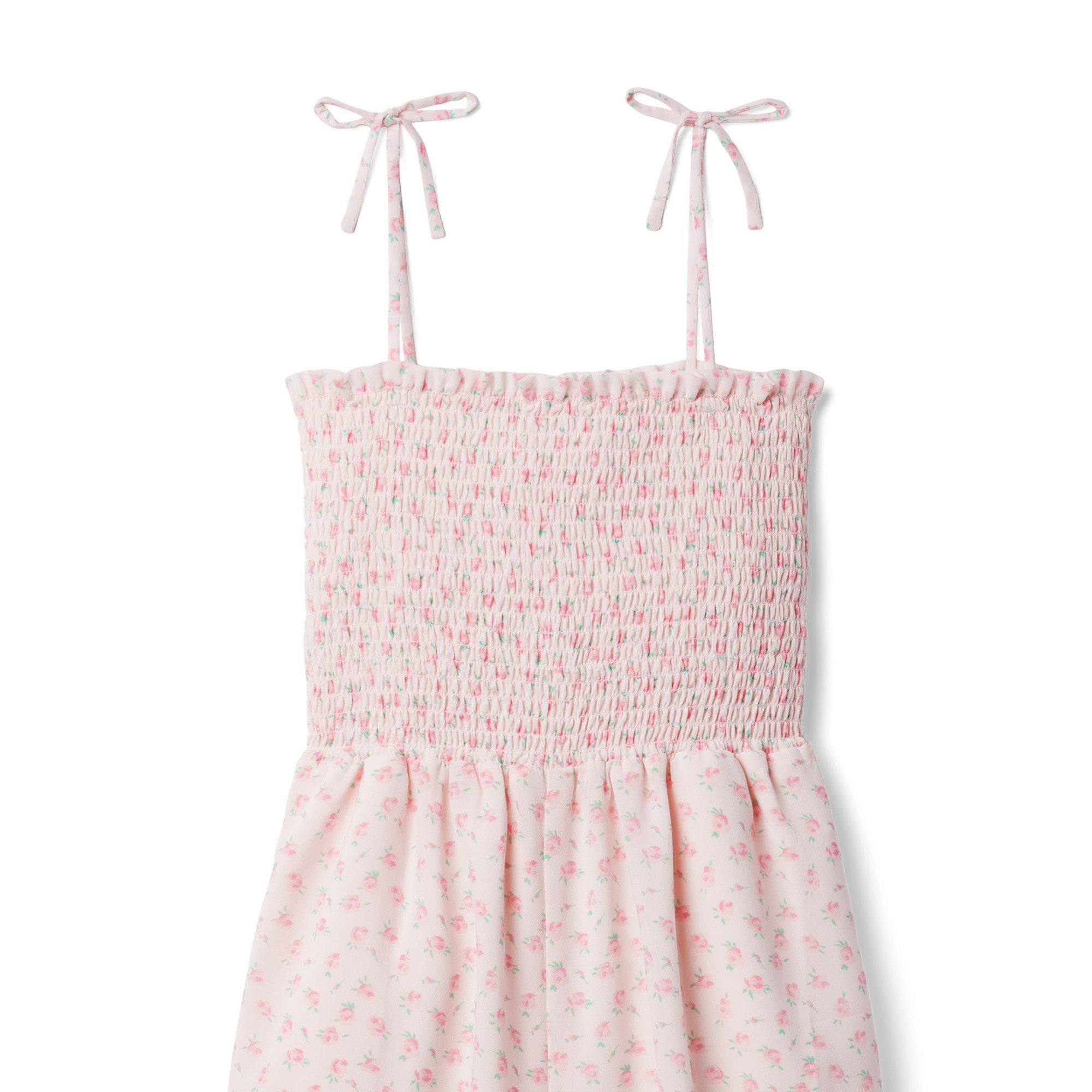 Floral Smocked Chiffon Jumpsuit image number 2