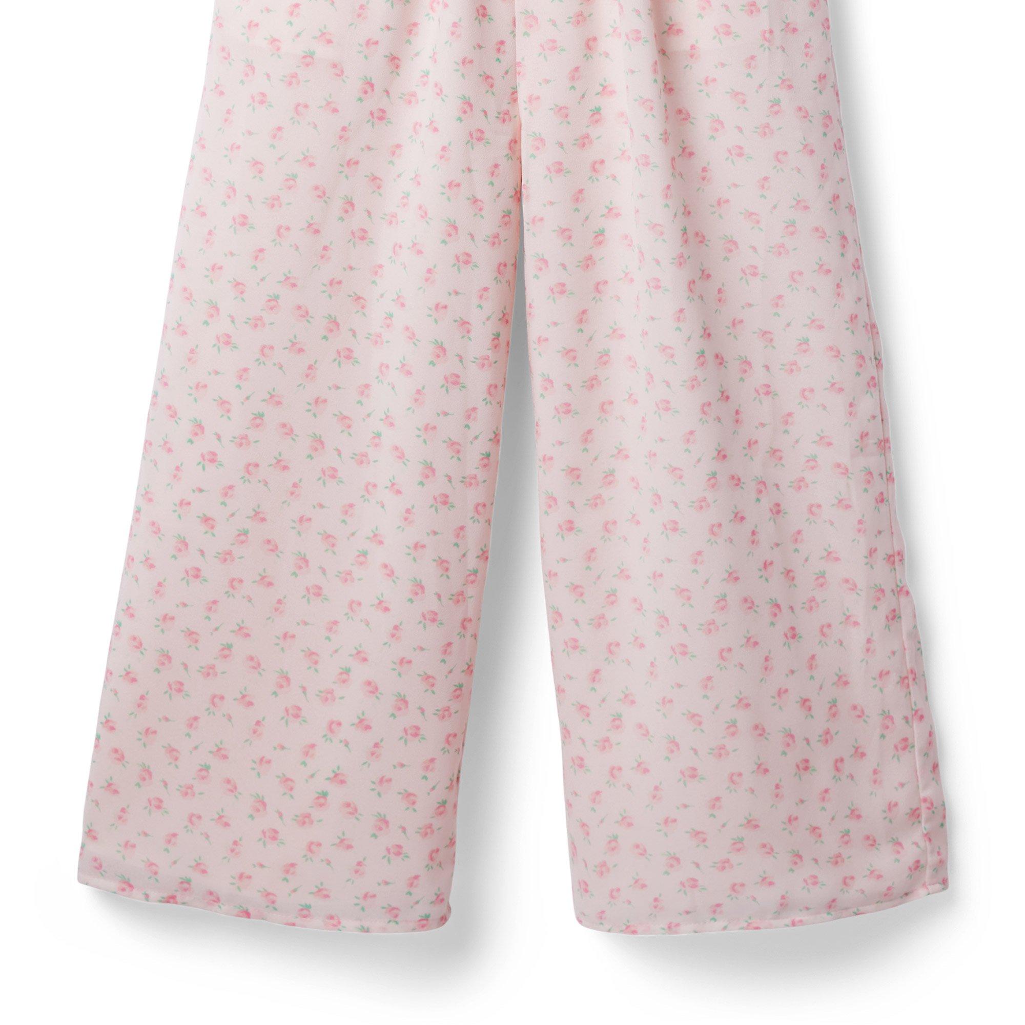 Floral Smocked Chiffon Jumpsuit image number 3