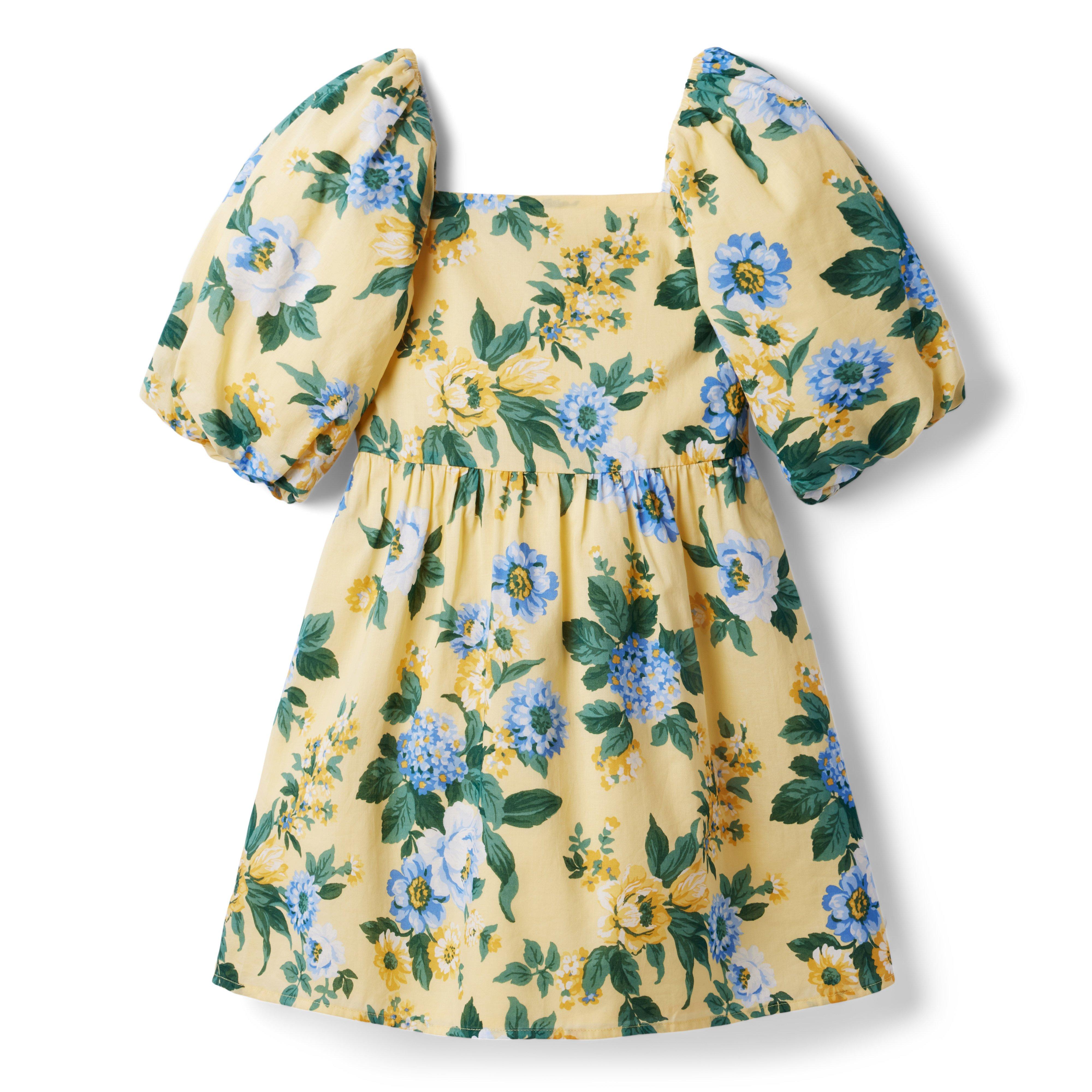 Floral Bubble Sleeve Dress image number 0