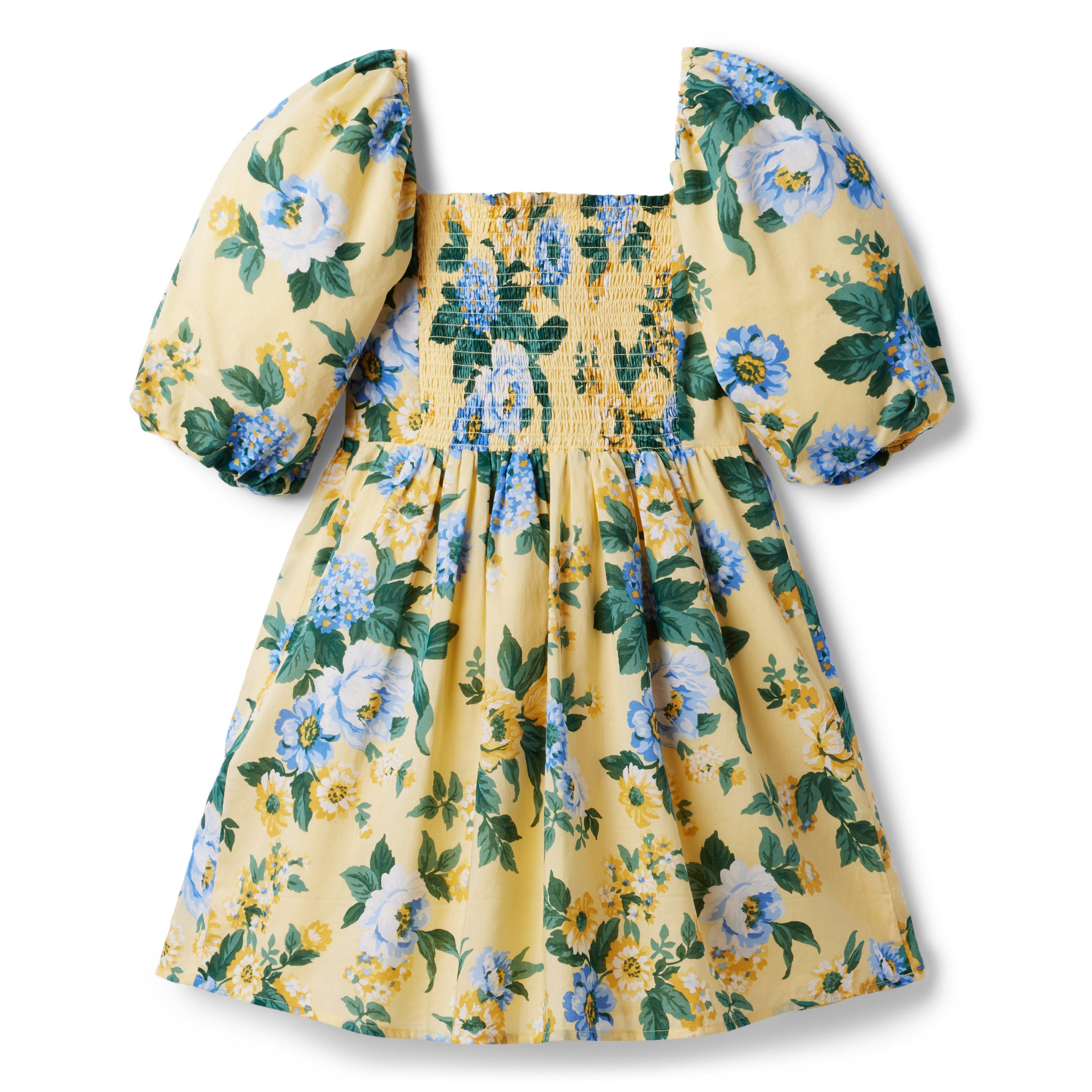 Floral Bubble Sleeve Dress image number 1