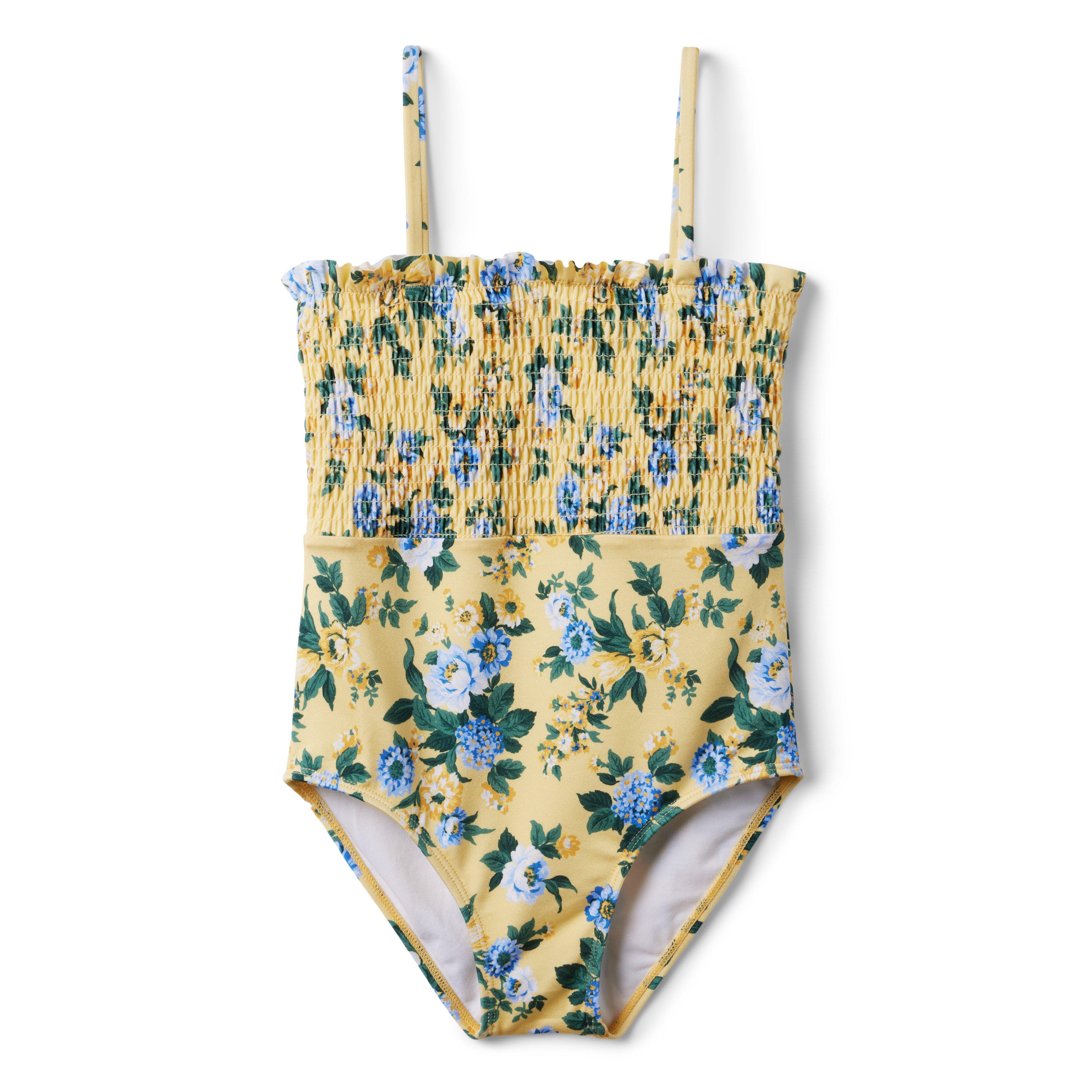 Floral Smocked Swimsuit image number 0
