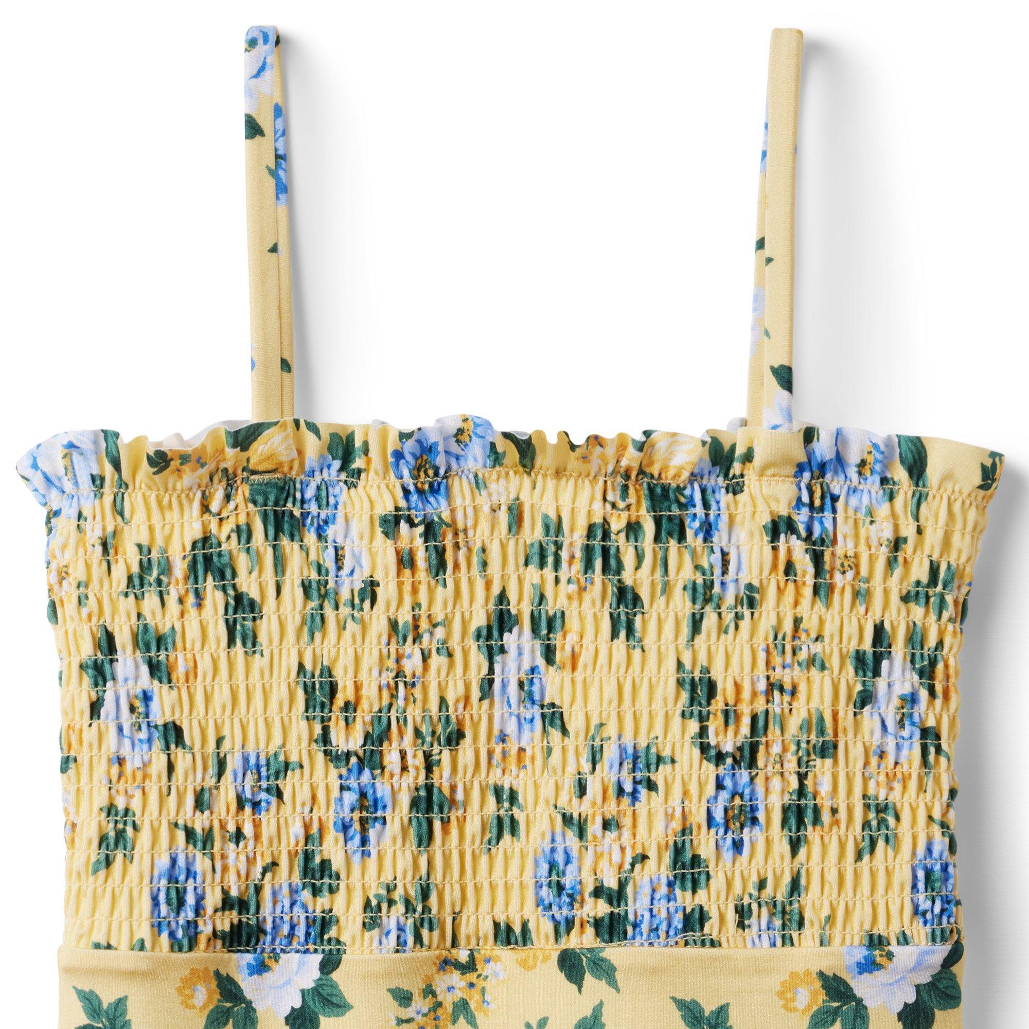 Floral Smocked Swimsuit image number 2