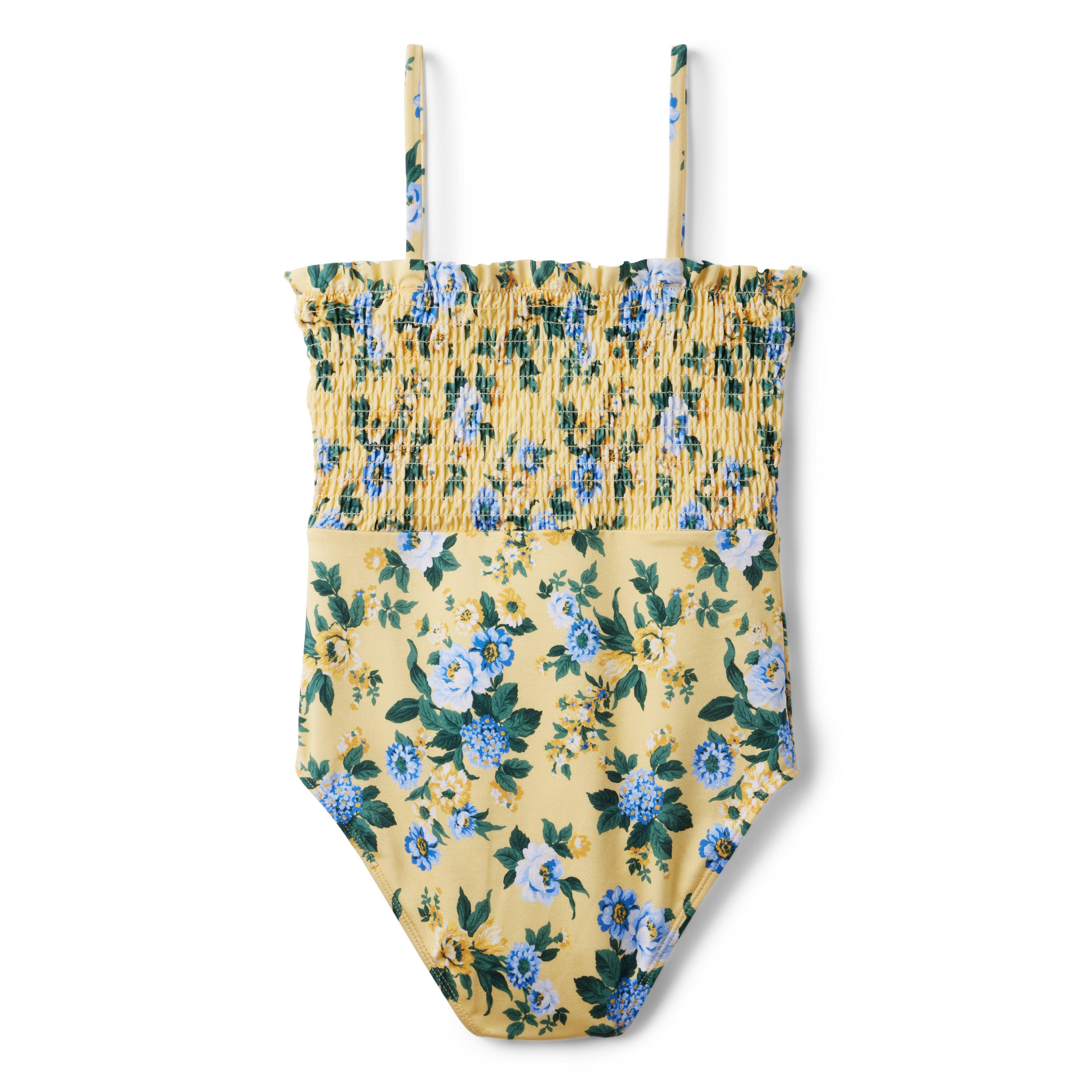 Floral Smocked Swimsuit image number 1