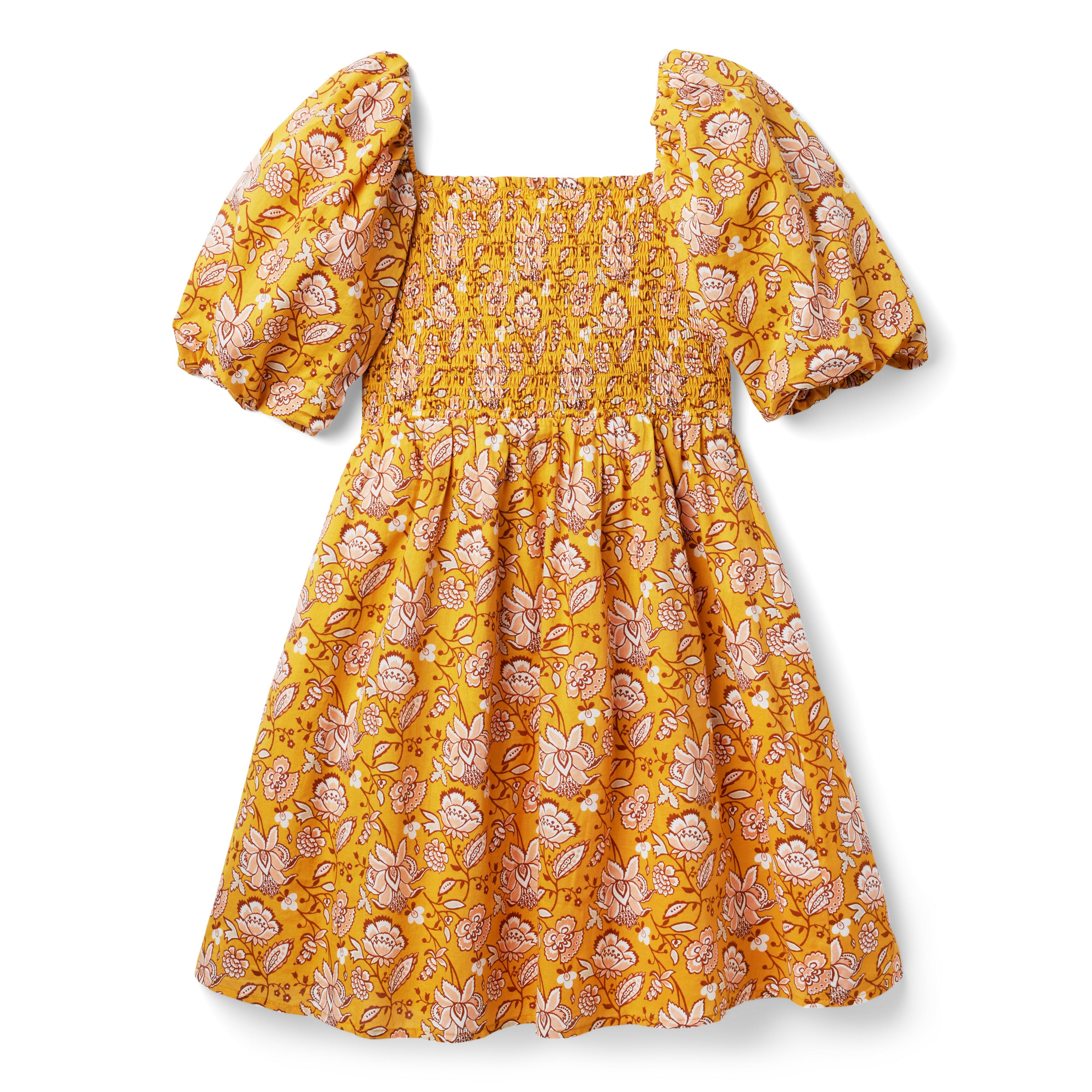 Floral Paisley Puff Sleeve Dress image number 1