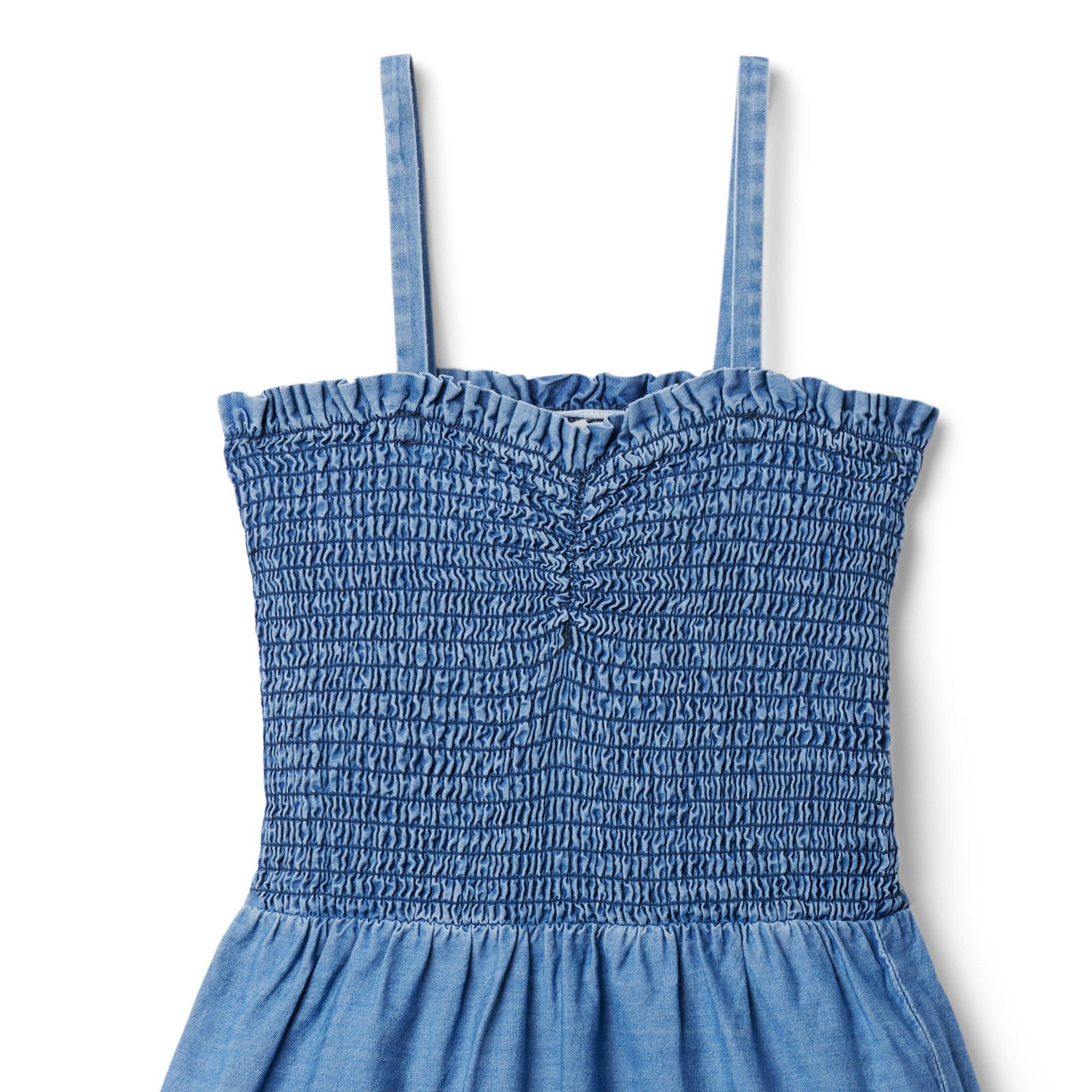 Chambray Smocked Dress image number 1