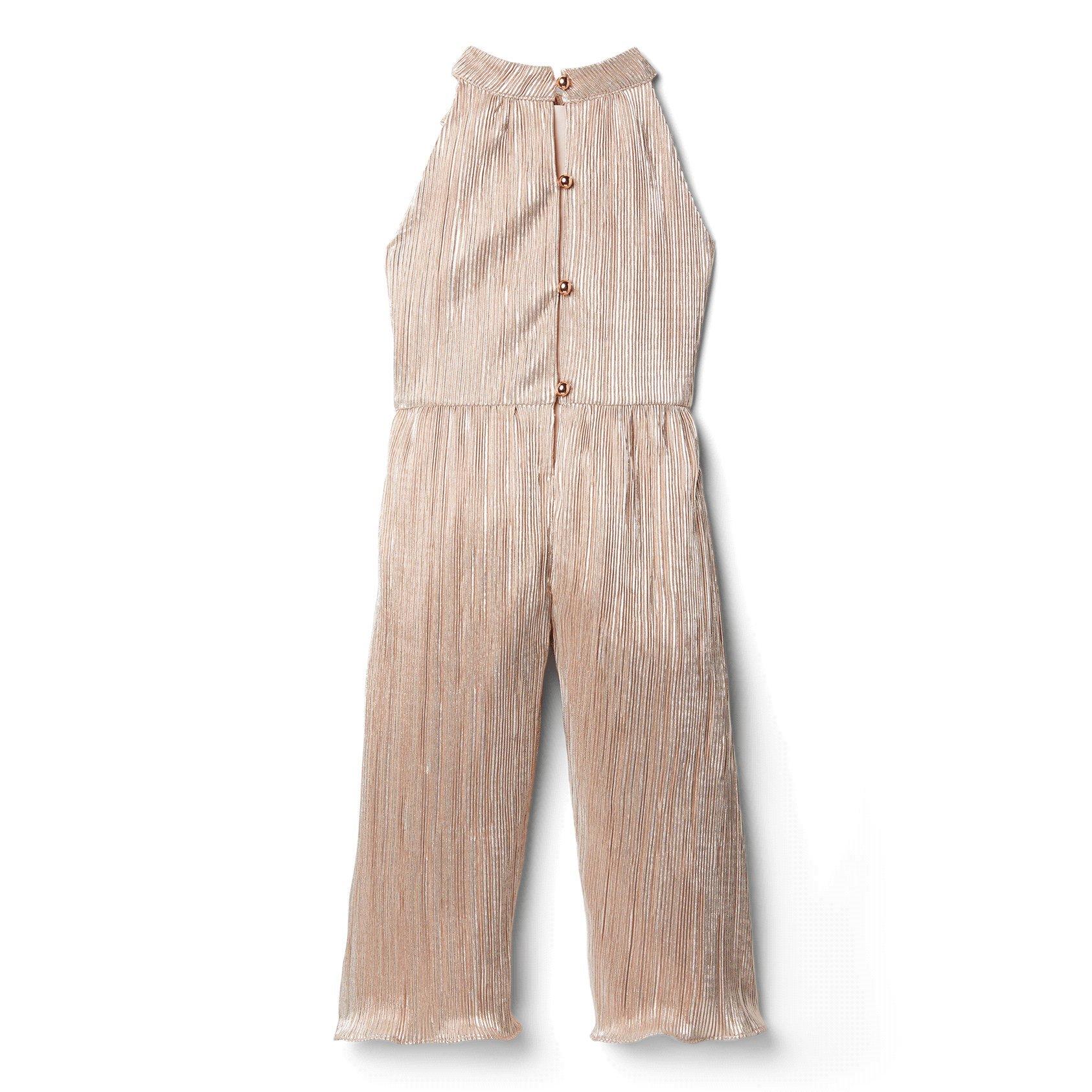 Metallic Plisse Jumpsuit image number 1