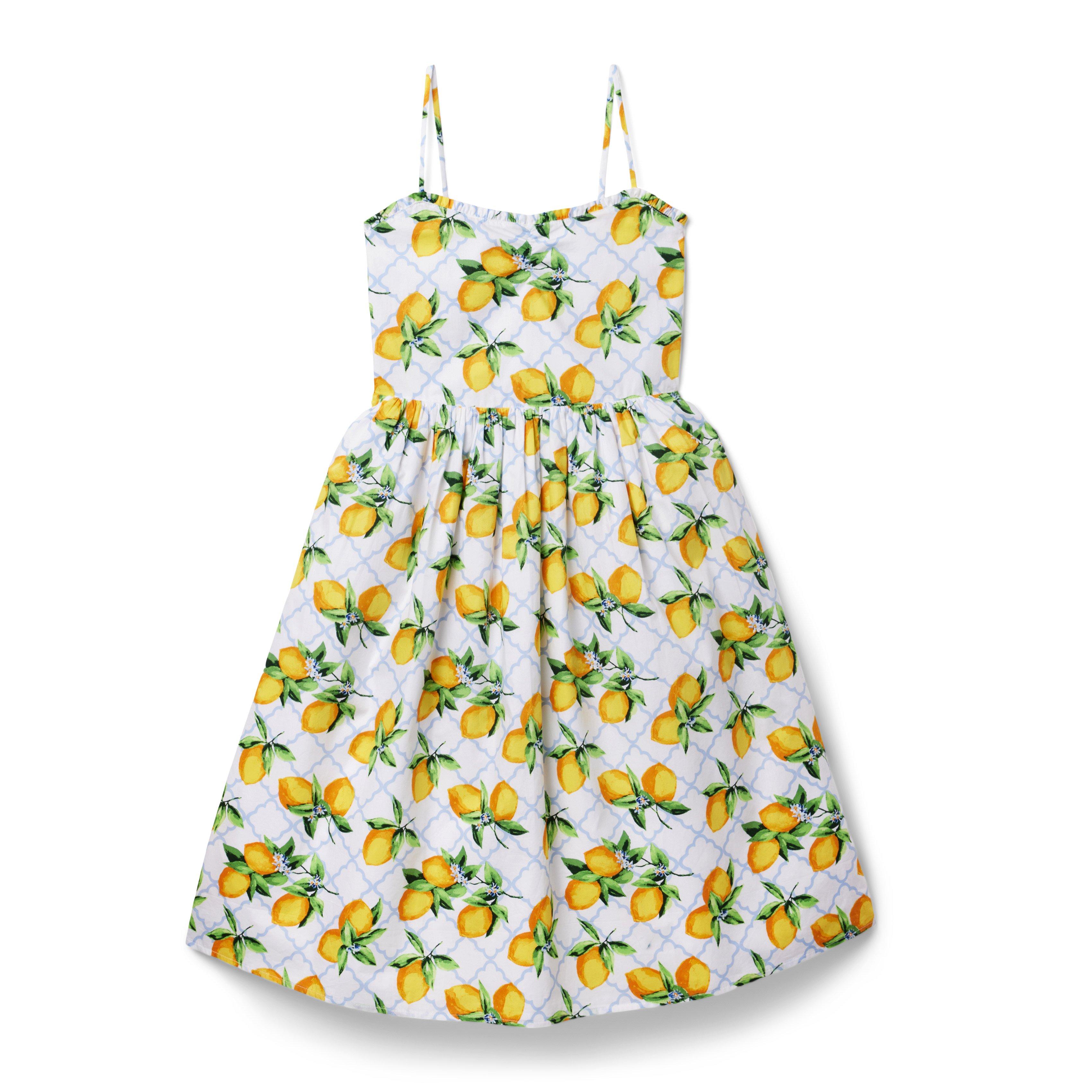 Tween Primrose Yellow Lemon Print Lemon Smocked Midi Dress by Janie and ...