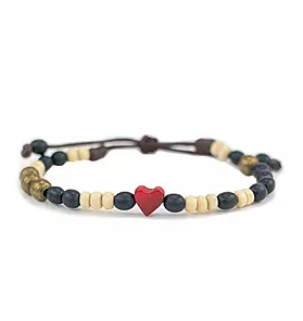 Love Is Project Tagua Heart Bracelet