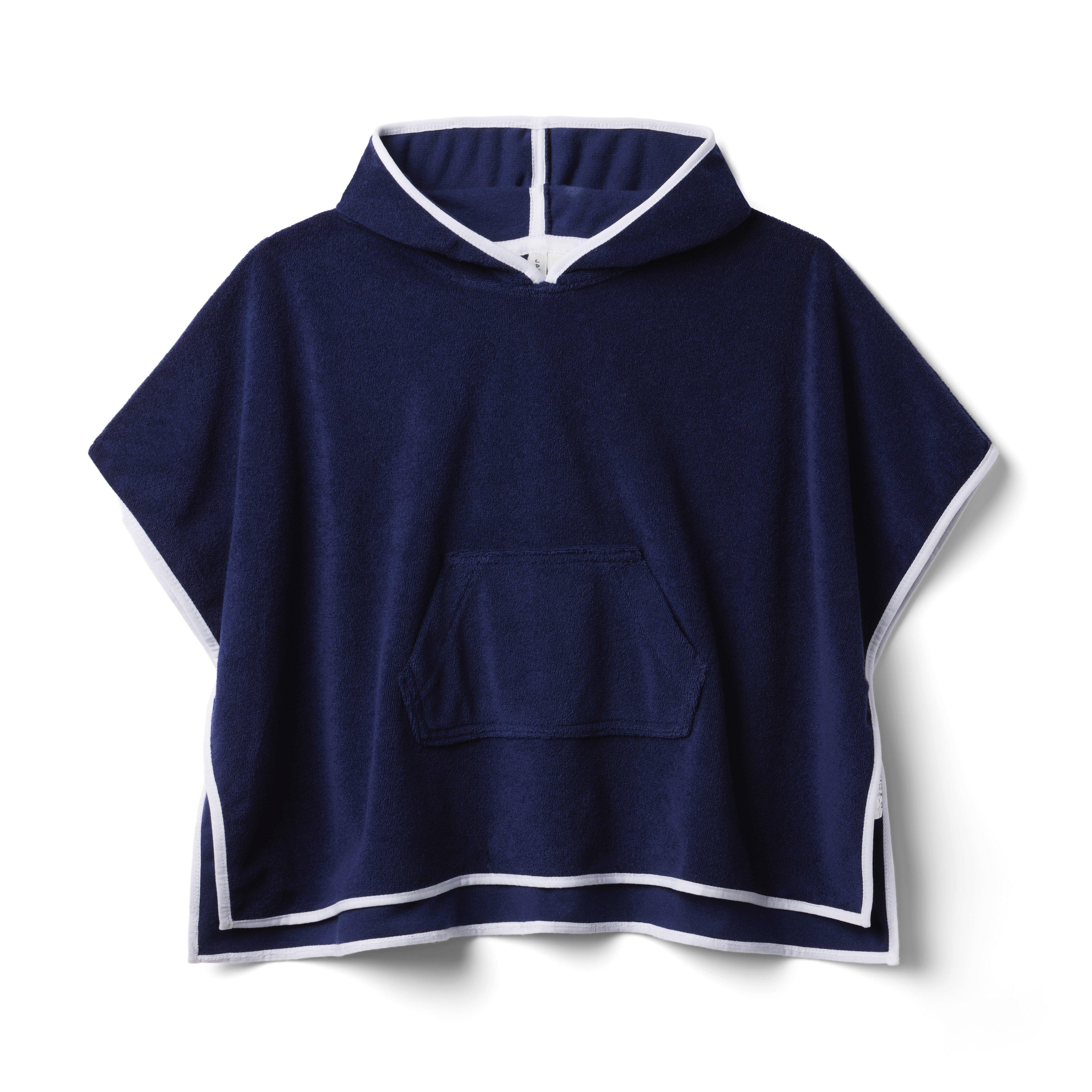 Kaavia James Hooded Terry Poncho Cover-Up image number 0