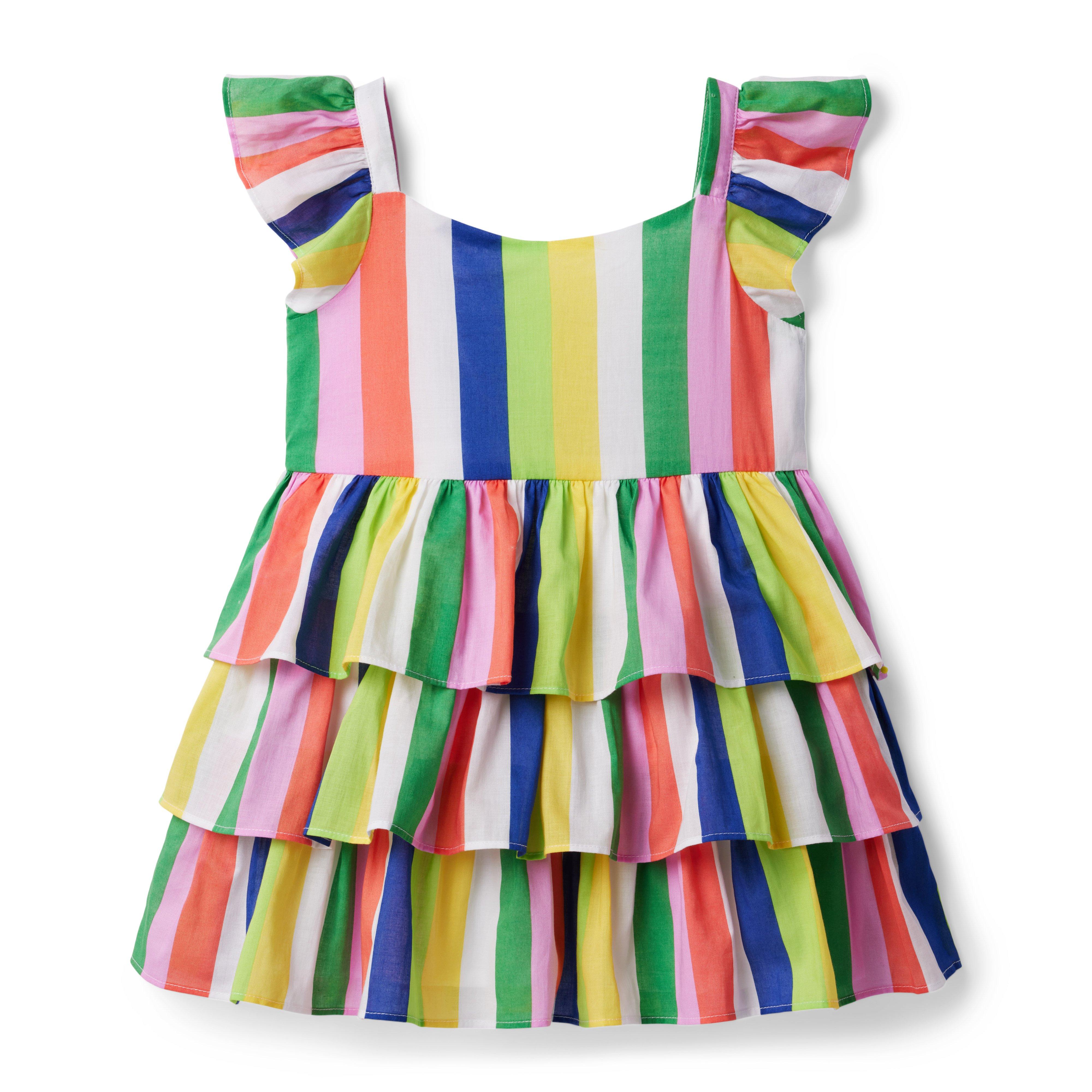 Kaavia James Rainbow Striped Dress image number 0