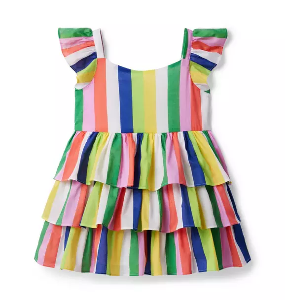 Kaavia James Rainbow Striped Dress image number 0