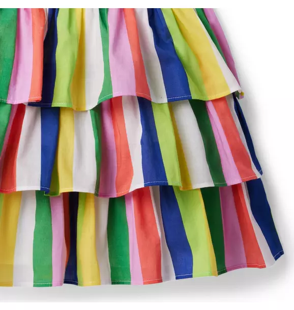 Kaavia James Rainbow Striped Dress image number 3