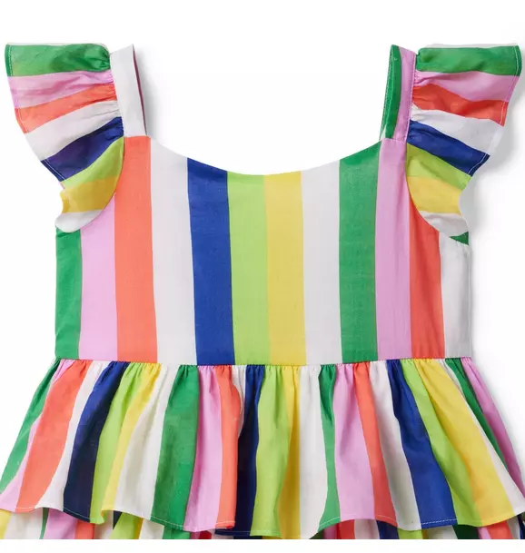 Kaavia James Rainbow Striped Dress image number 4