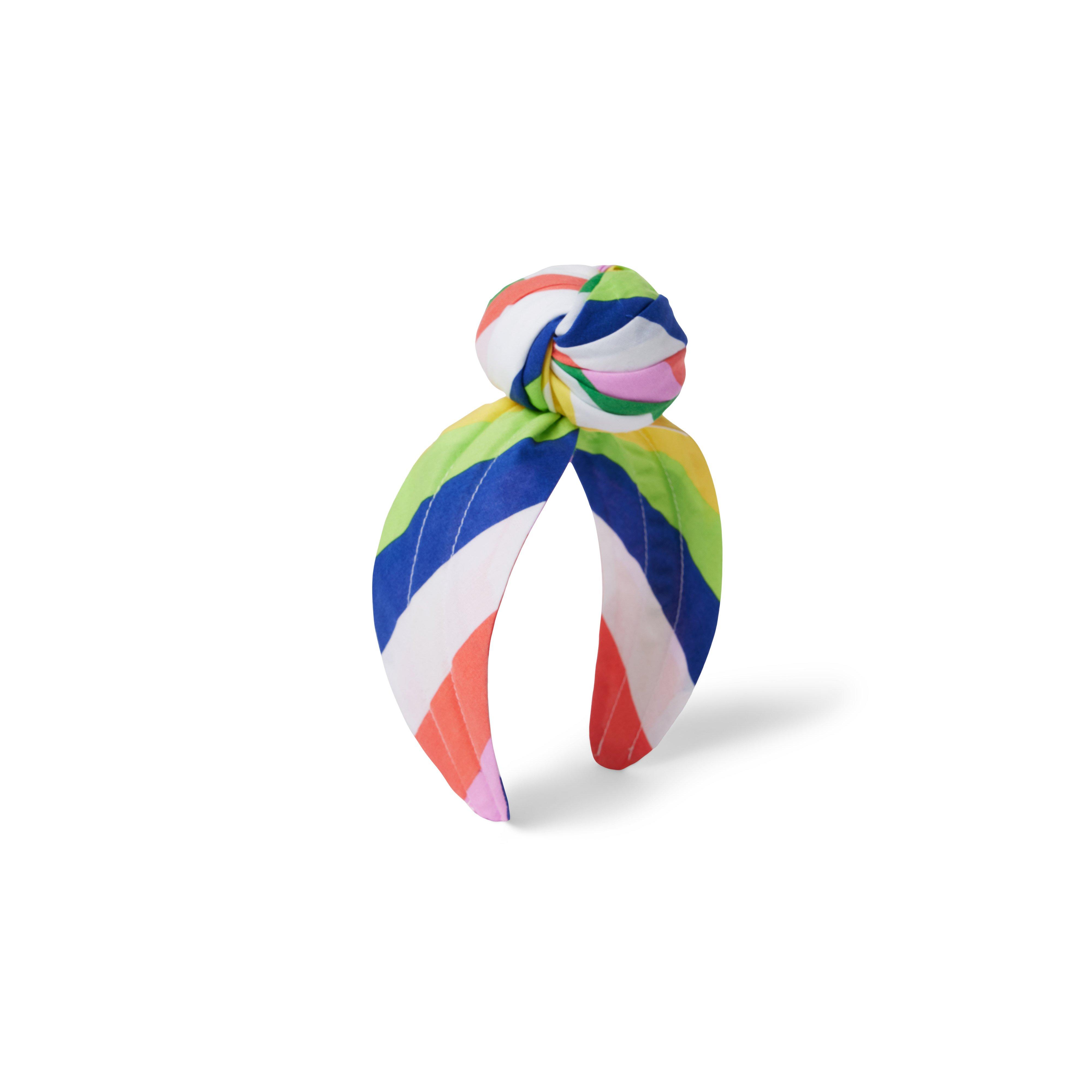 Kaavia James Rainbow Striped Knot Headband image number 0